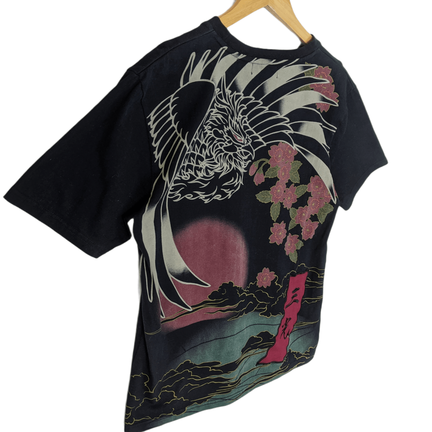 Japanese Brand NEVERMIND Gangster Yakuza Eagle Graphic T-Shirt Size US L / EU 52-54 / 3 - 5 Thumbnail