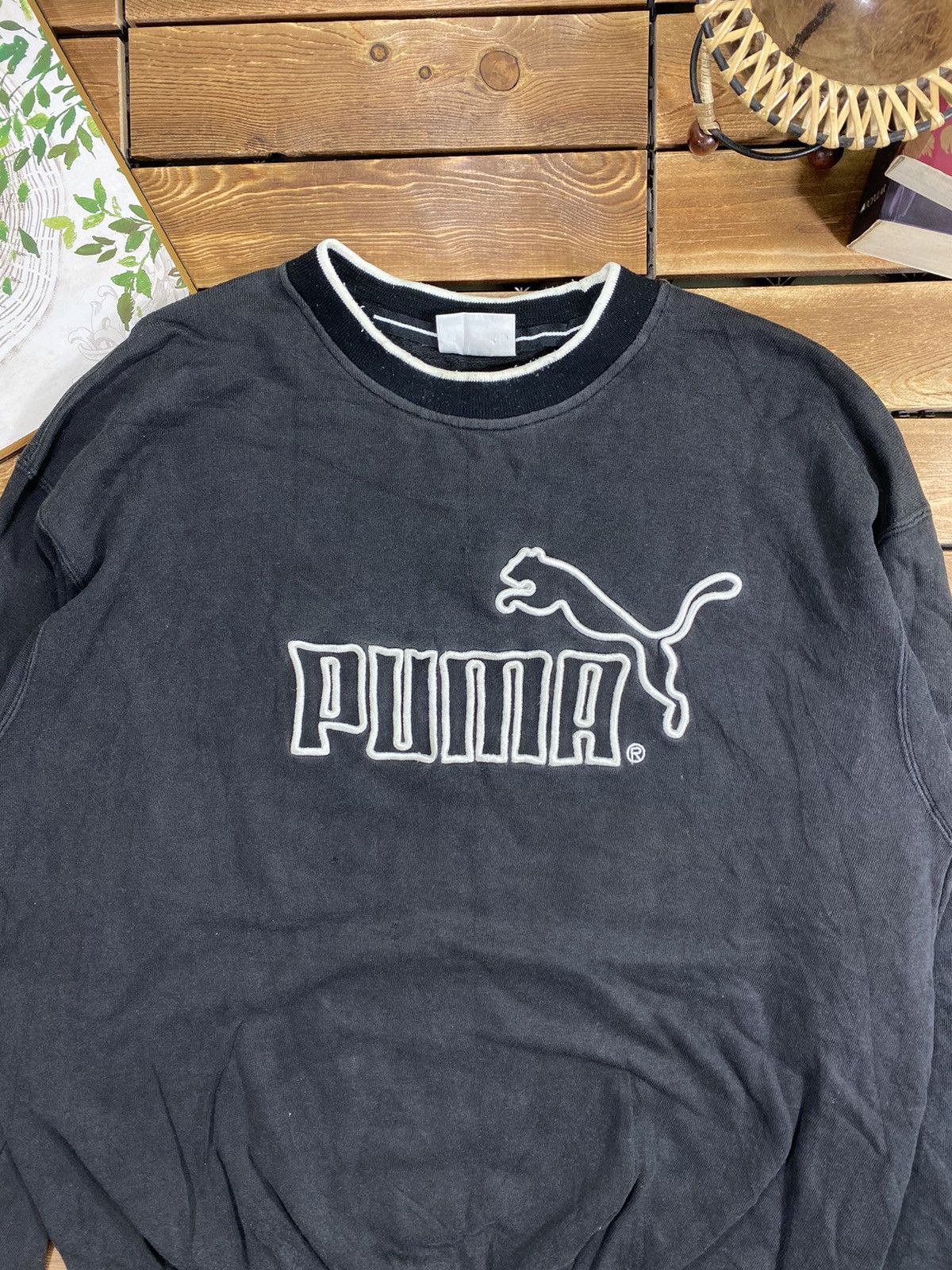 Puma × Vintage Vintage 90s Puma Big Logo Sweatshirt nice Design Size M Size US M / EU 48-50 / 2 - 6 Thumbnail