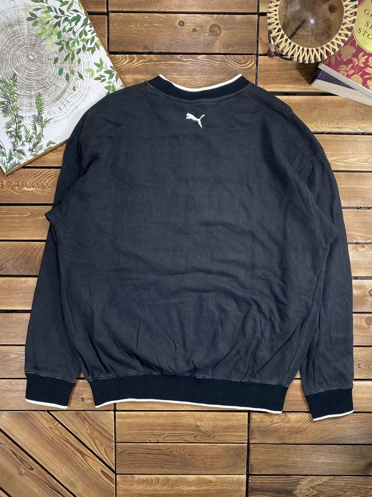 Puma × Vintage Vintage 90s Puma Big Logo Sweatshirt nice Design Size M Size US M / EU 48-50 / 2 - 9 Thumbnail