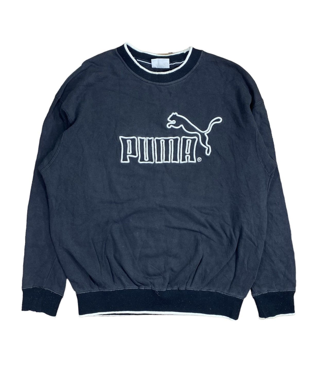 Puma × Vintage Vintage 90s Puma Big Logo Sweatshirt nice Design Size M Size US M / EU 48-50 / 2 - 1 Thumbnail