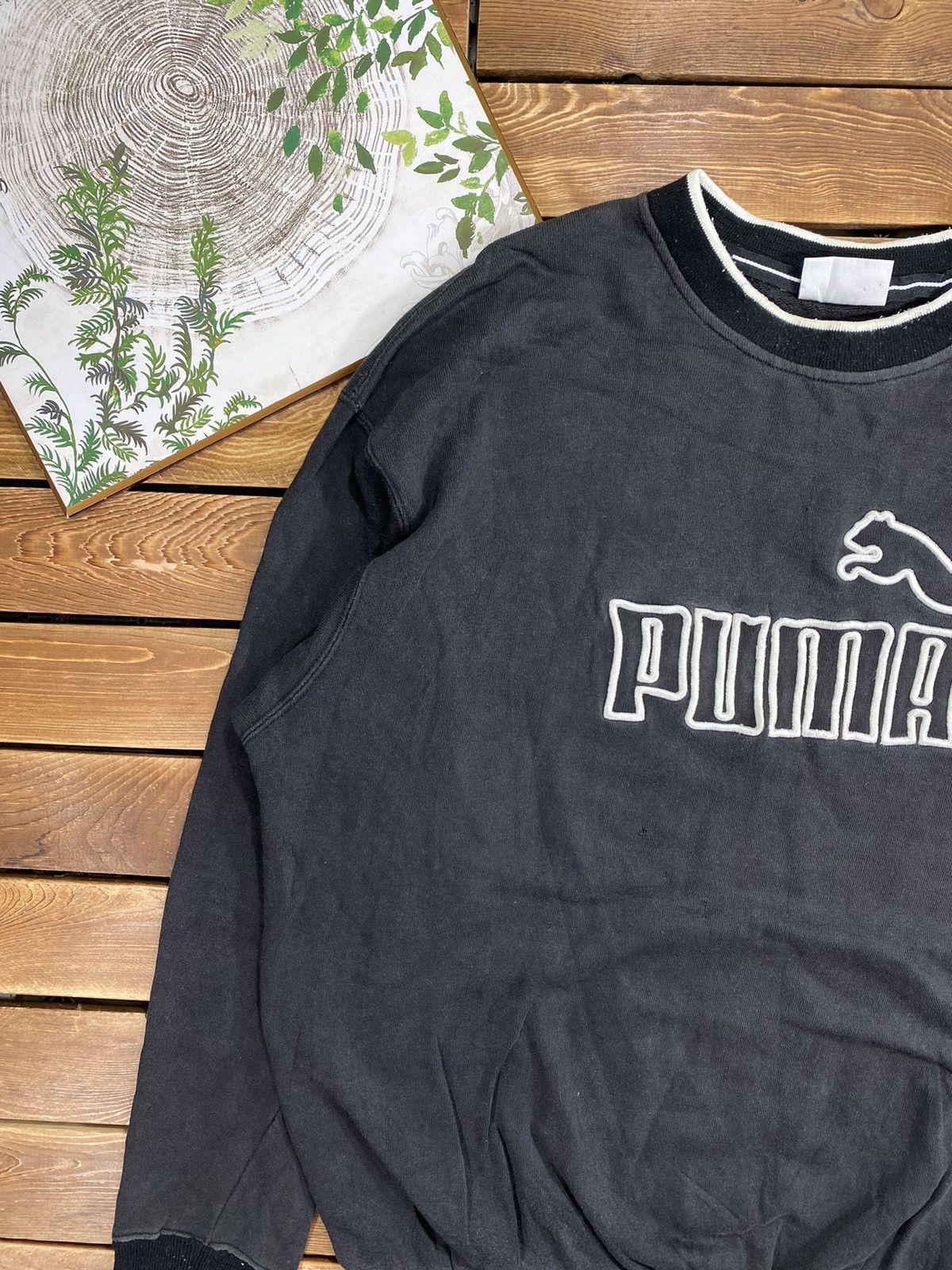 Puma × Vintage Vintage 90s Puma Big Logo Sweatshirt nice Design Size M Size US M / EU 48-50 / 2 - 5 Thumbnail