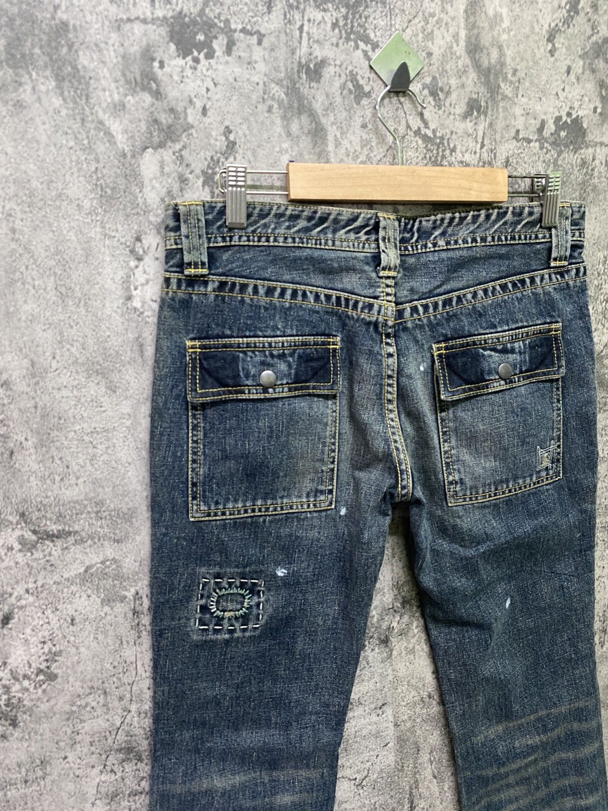 Designer × Japanese Brand Japanese Sashiko BACK NUMBER Bush Low Rise Pants Size US 30 / EU 46 - 12 Thumbnail
