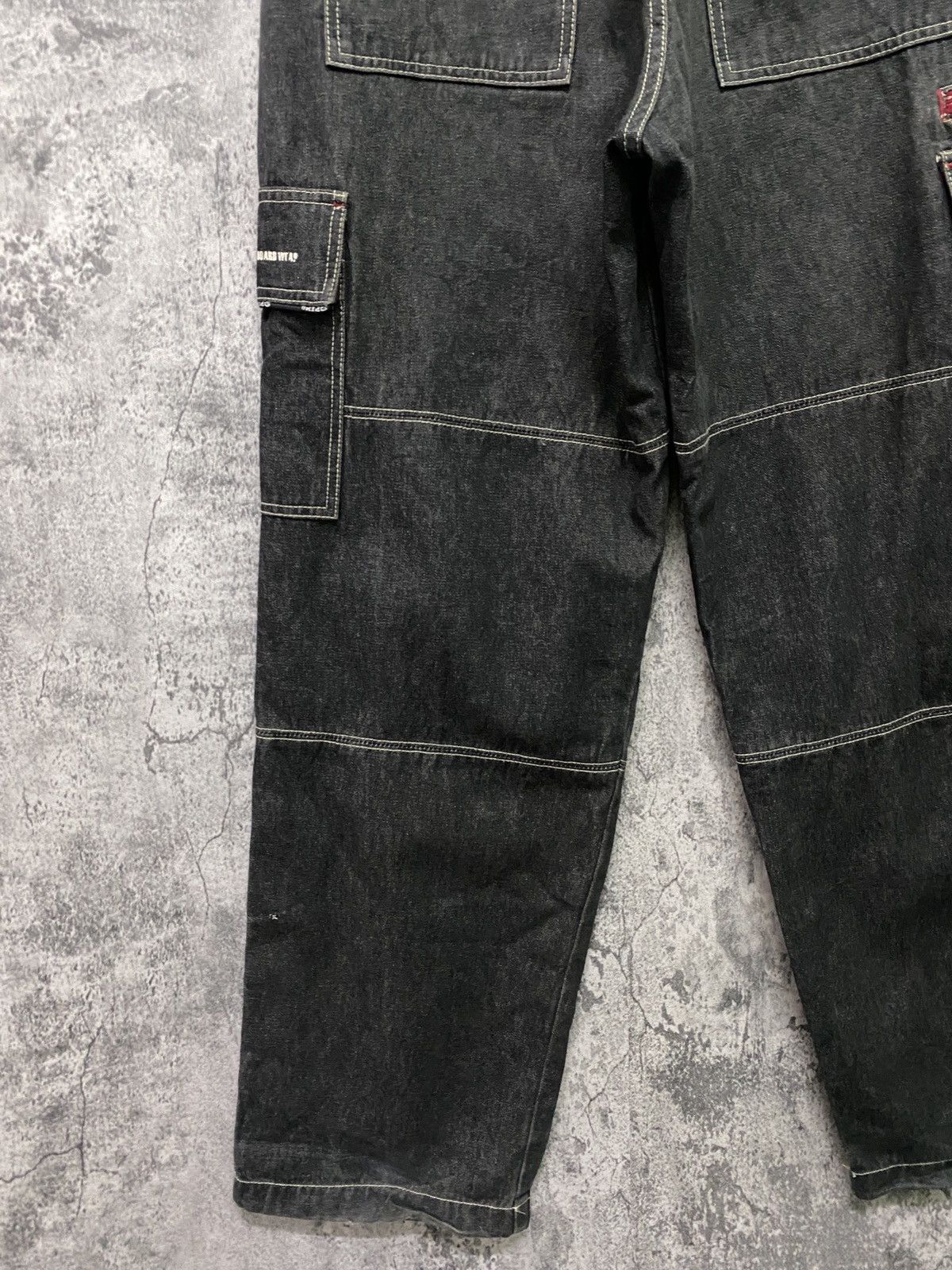 Japanese Brand PIKO Hawaiian Denim Baggy Cargo Pants Size US 29 - 16 Thumbnail