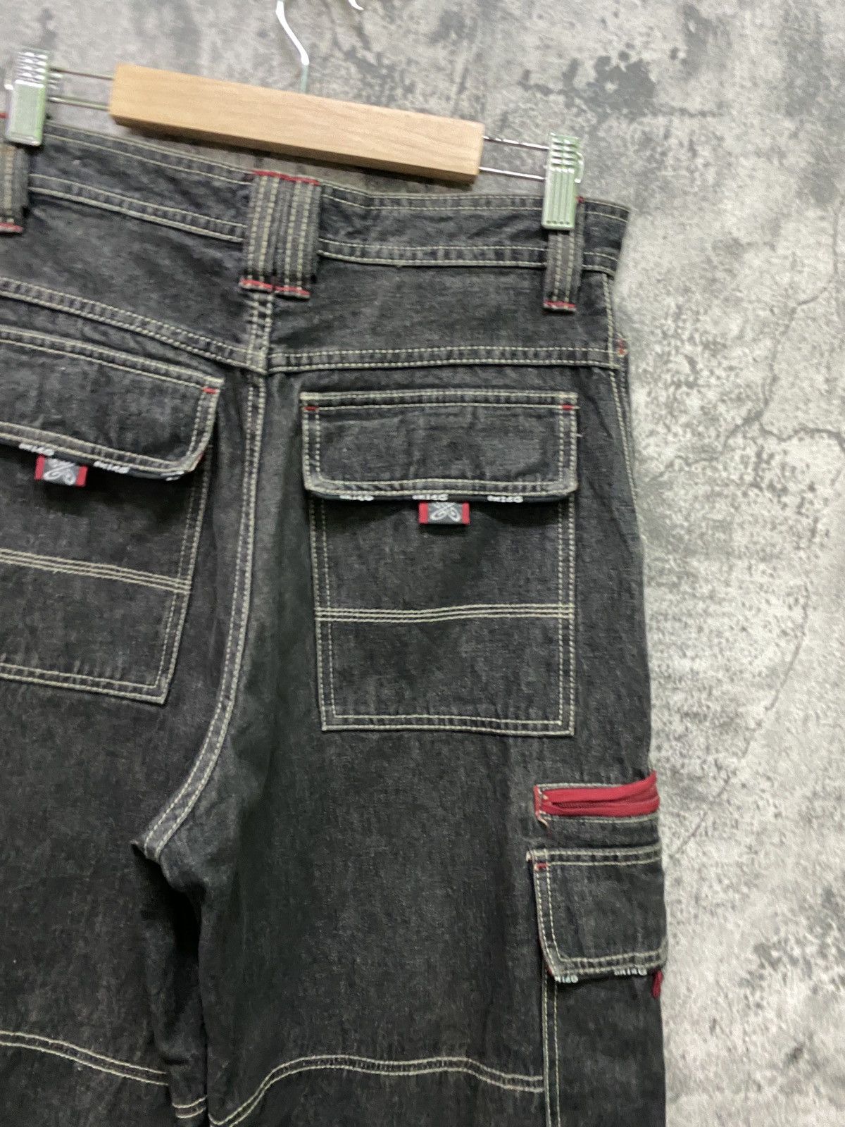 Japanese Brand PIKO Hawaiian Denim Baggy Cargo Pants Size US 29 - 14 Thumbnail