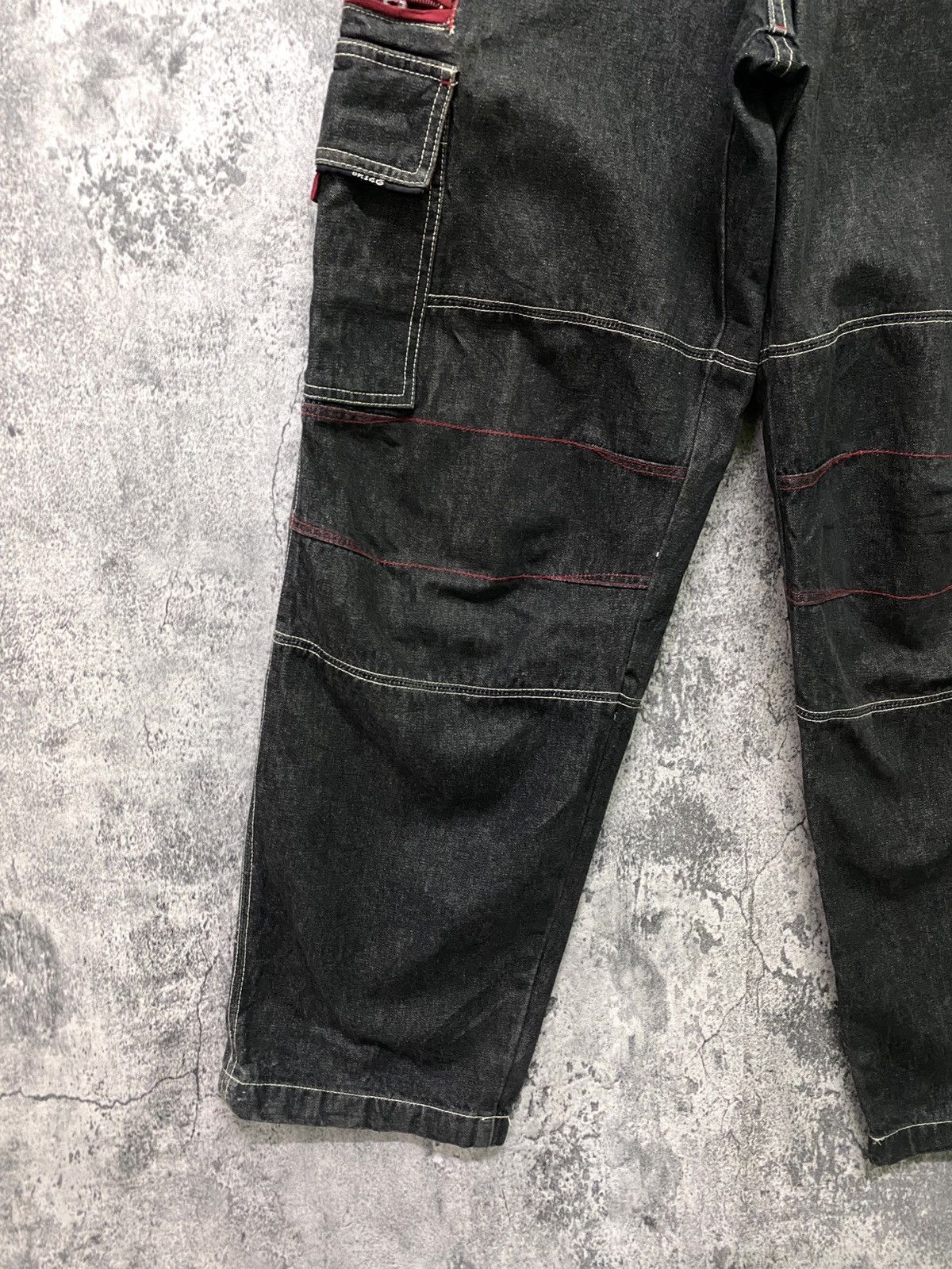 Japanese Brand PIKO Hawaiian Denim Baggy Cargo Pants Size US 29 - 7 Thumbnail