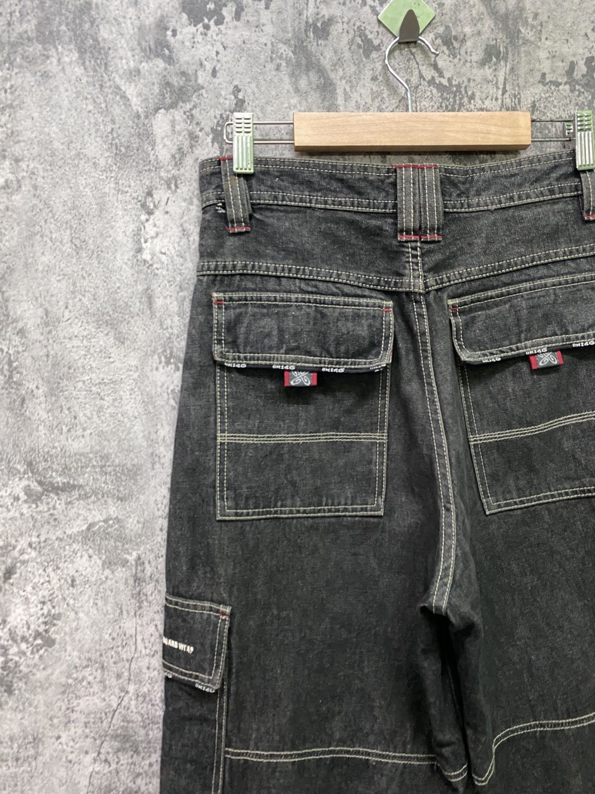 Japanese Brand PIKO Hawaiian Denim Baggy Cargo Pants Size US 29 - 13 Thumbnail