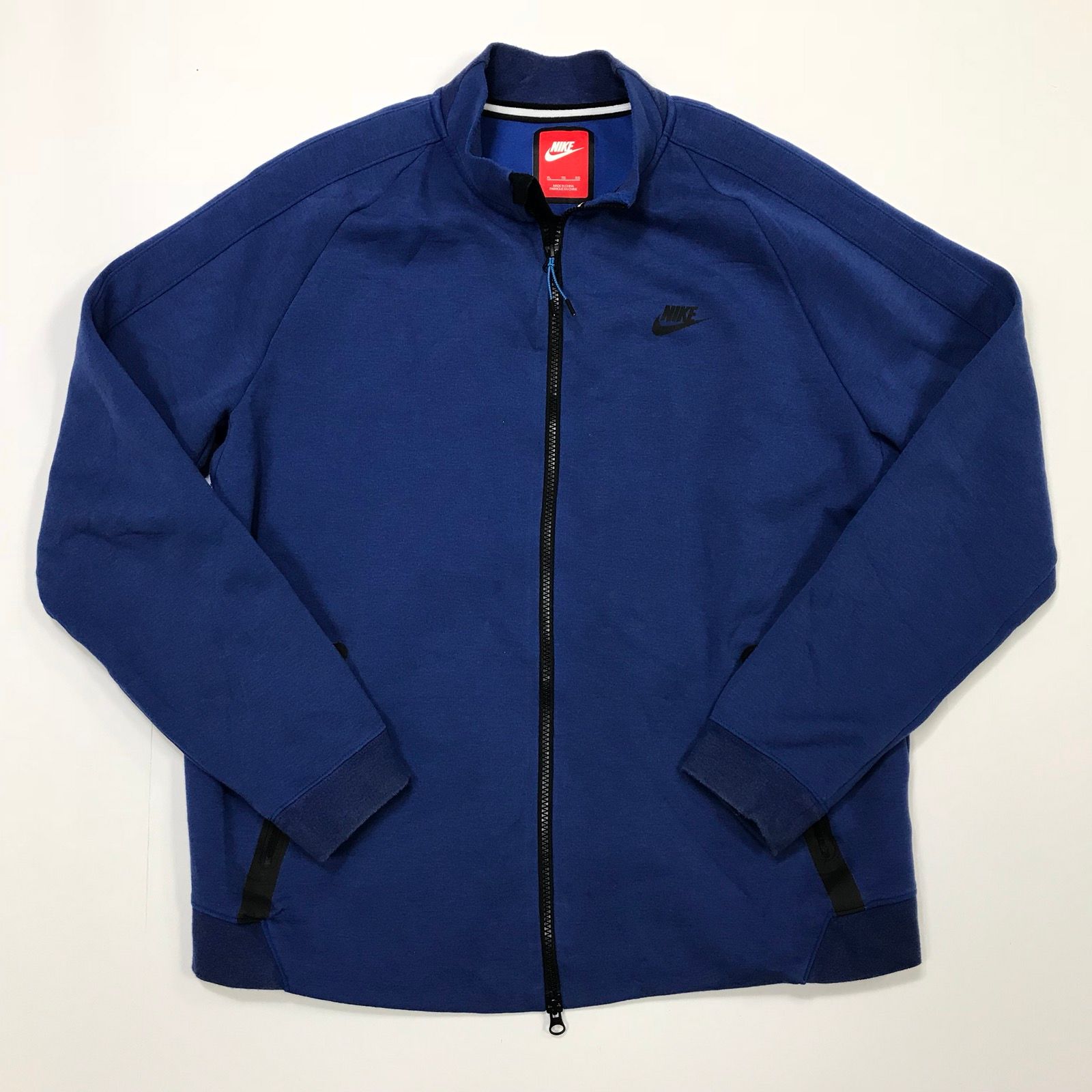 Nike Nike Tech Fleece Sweatshirt Full Zip Blue Black Acg Vtg 90s Size US L / EU 52-54 / 3 - 1 Preview
