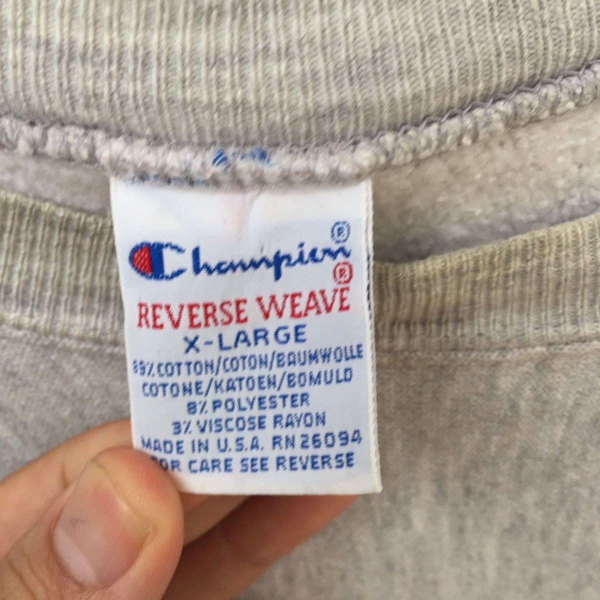 Champion × Vintage Vintage Champion Reverse Wave spell out nice design Size US XL / EU 56 / 4 - 5 Thumbnail