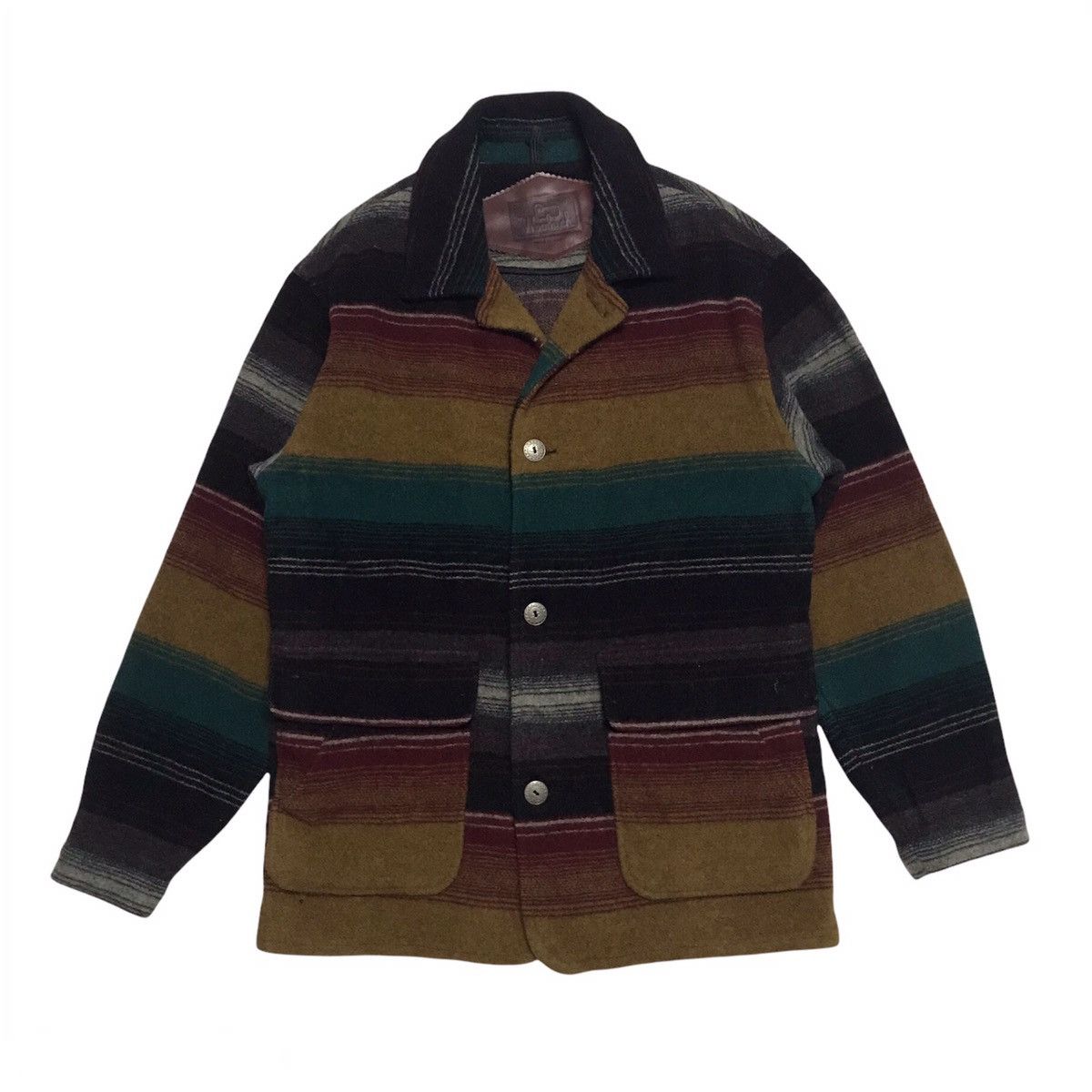 Vintage Woolrich Blanket Cloak Wool Nylon Jacket