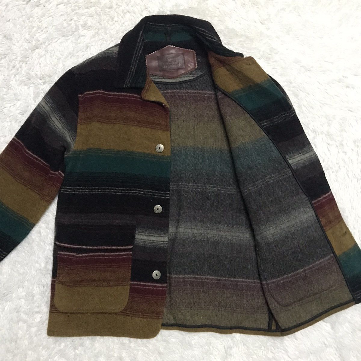 Woolrich Woolen Mills Vintage Woolrich Blanket Cloak Wool & Nylon Jacket Size US M / EU 48-50 / 2 - 11 Thumbnail