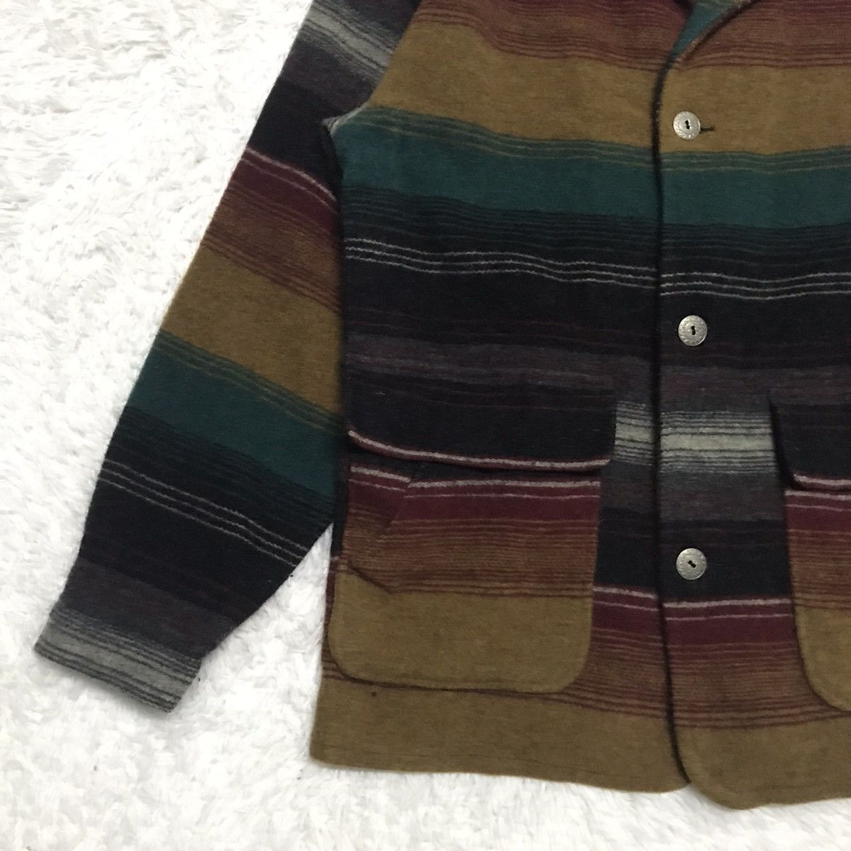 Woolrich Woolen Mills Vintage Woolrich Blanket Cloak Wool & Nylon Jacket Size US M / EU 48-50 / 2 - 5 Thumbnail