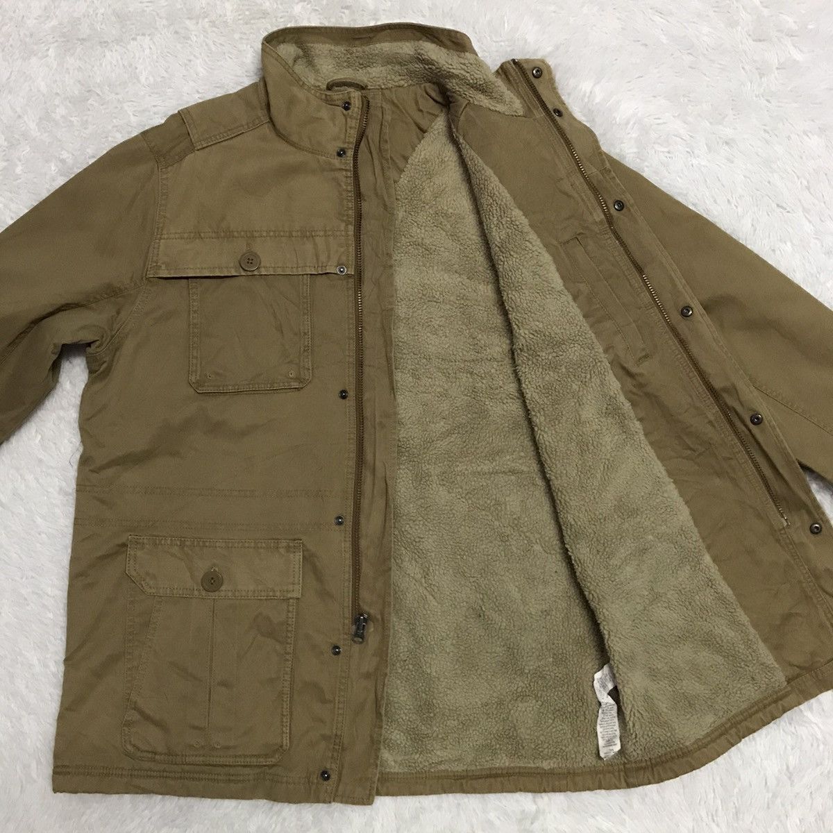 L.L. Bean Vtg LLBean Field Carpenter Sherpa Thinsulate Jacket Size US M / EU 48-50 / 2 - 14 Thumbnail
