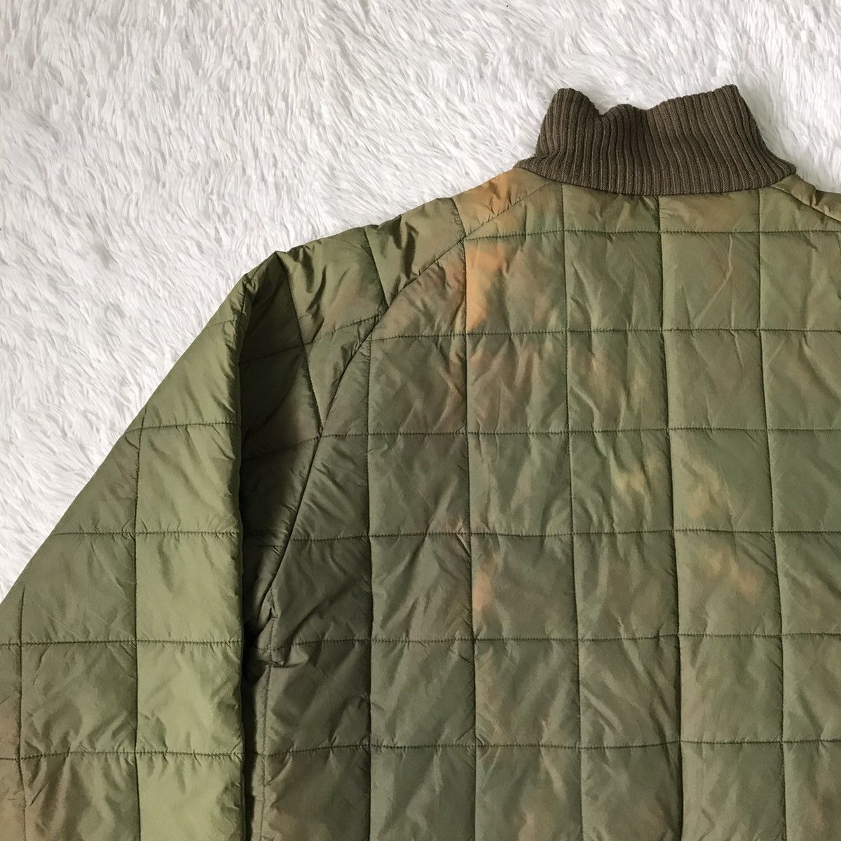 Alpha Industries Thrashed Faded Alpha Industries Quilted Style Jacket Size US XL / EU 56 / 4 - 10 Thumbnail
