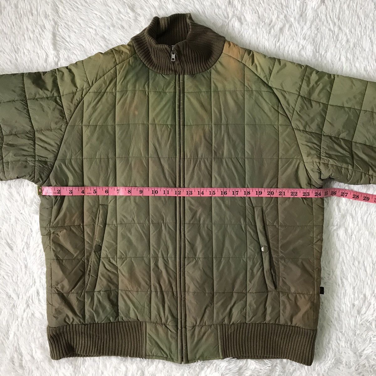 Alpha Industries Thrashed Faded Alpha Industries Quilted Style Jacket Size US XL / EU 56 / 4 - 21 Thumbnail