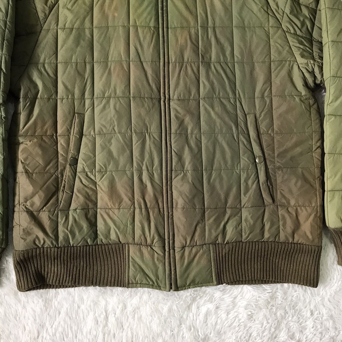 Alpha Industries Thrashed Faded Alpha Industries Quilted Style Jacket Size US XL / EU 56 / 4 - 8 Thumbnail