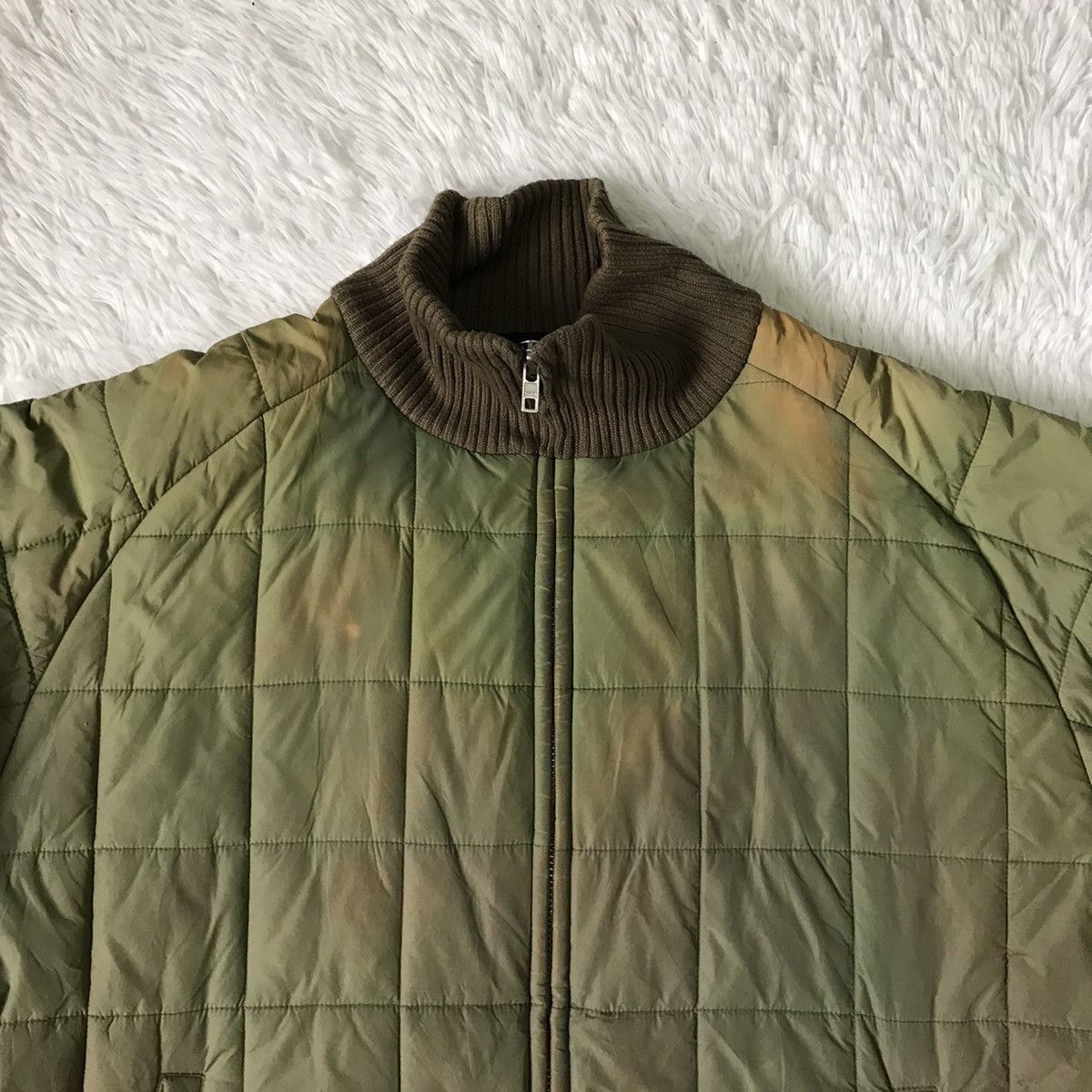 Alpha Industries Thrashed Faded Alpha Industries Quilted Style Jacket Size US XL / EU 56 / 4 - 7 Thumbnail
