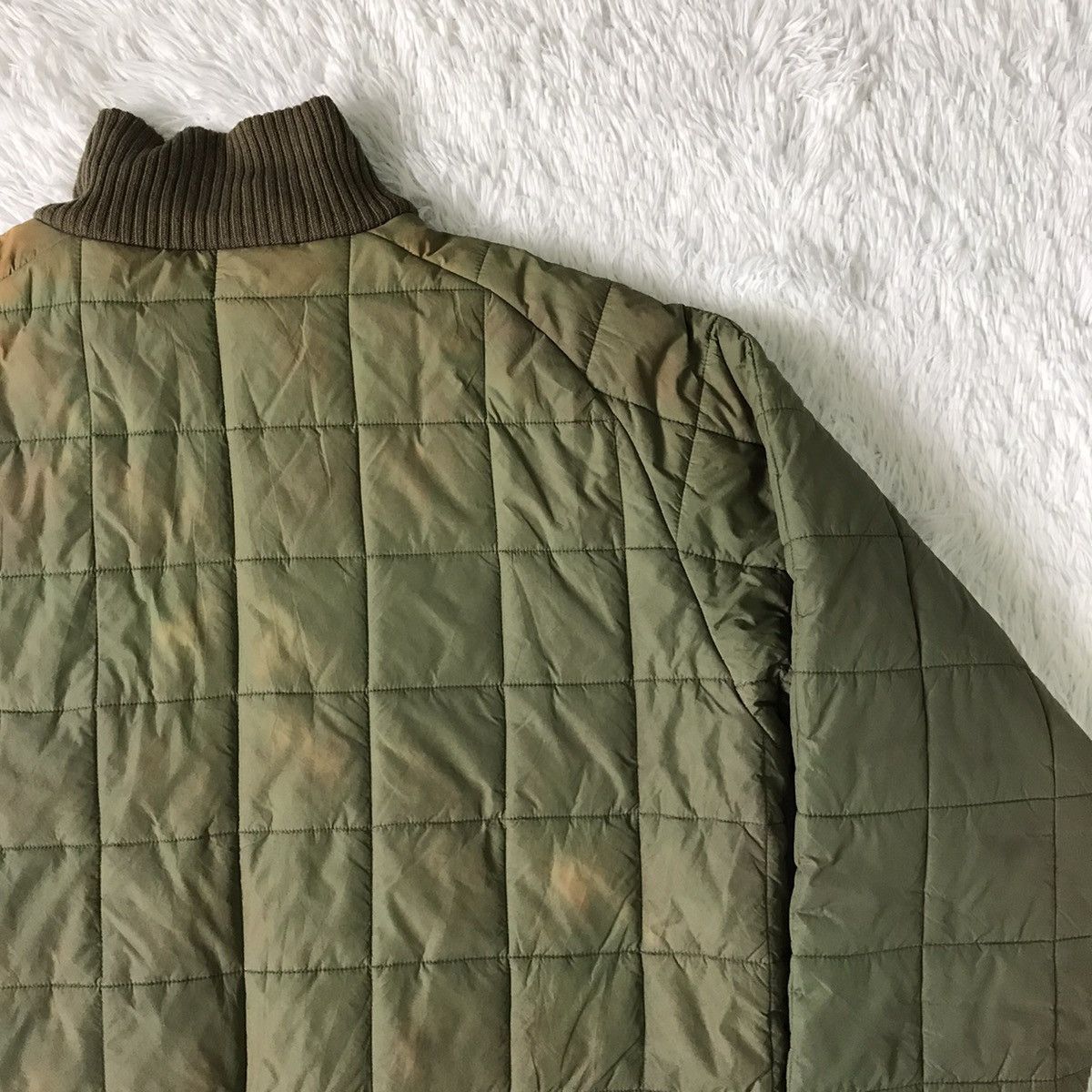 Alpha Industries Thrashed Faded Alpha Industries Quilted Style Jacket Size US XL / EU 56 / 4 - 11 Thumbnail