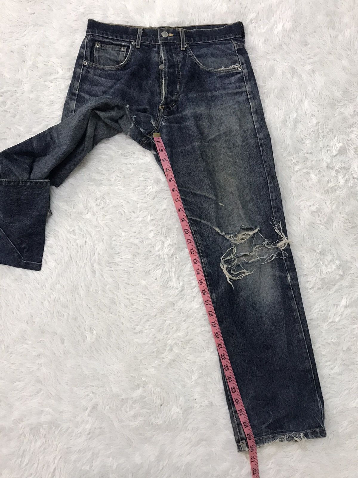 Stussy Distress Stussy International Jeans Denim Pant Made in Usa Size US 32 / EU 48 - 24 Thumbnail