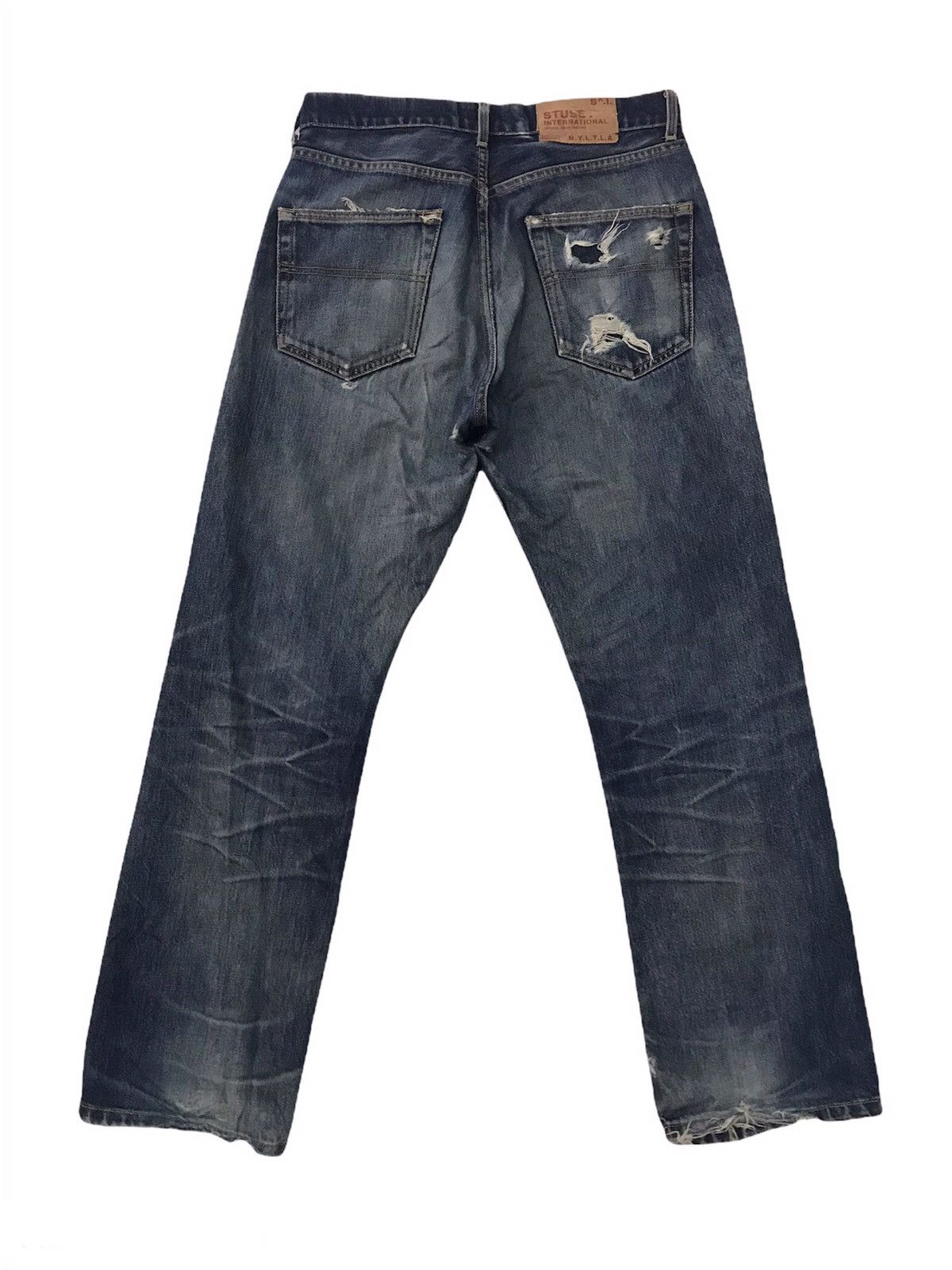 Stussy Distress Stussy International Jeans Denim Pant Made in Usa Size US 32 / EU 48 - 2 Thumbnail