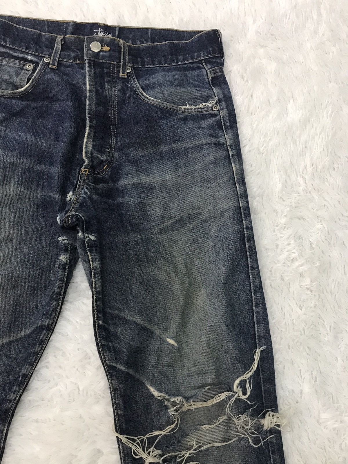 Stussy Distress Stussy International Jeans Denim Pant Made in Usa Size US 32 / EU 48 - 5 Thumbnail