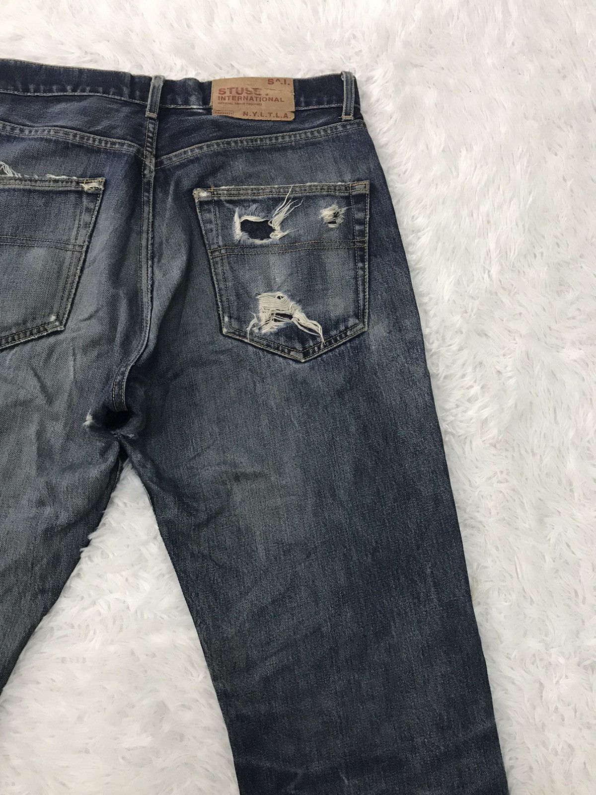 Stussy Distress Stussy International Jeans Denim Pant Made in Usa Size US 32 / EU 48 - 11 Thumbnail