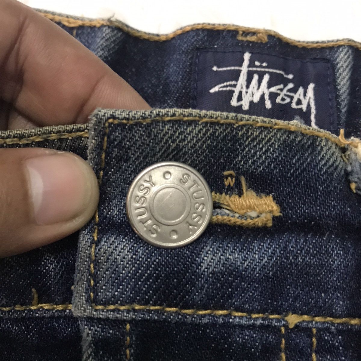 Stussy Distress Stussy International Jeans Denim Pant Made in Usa Size US 32 / EU 48 - 16 Thumbnail