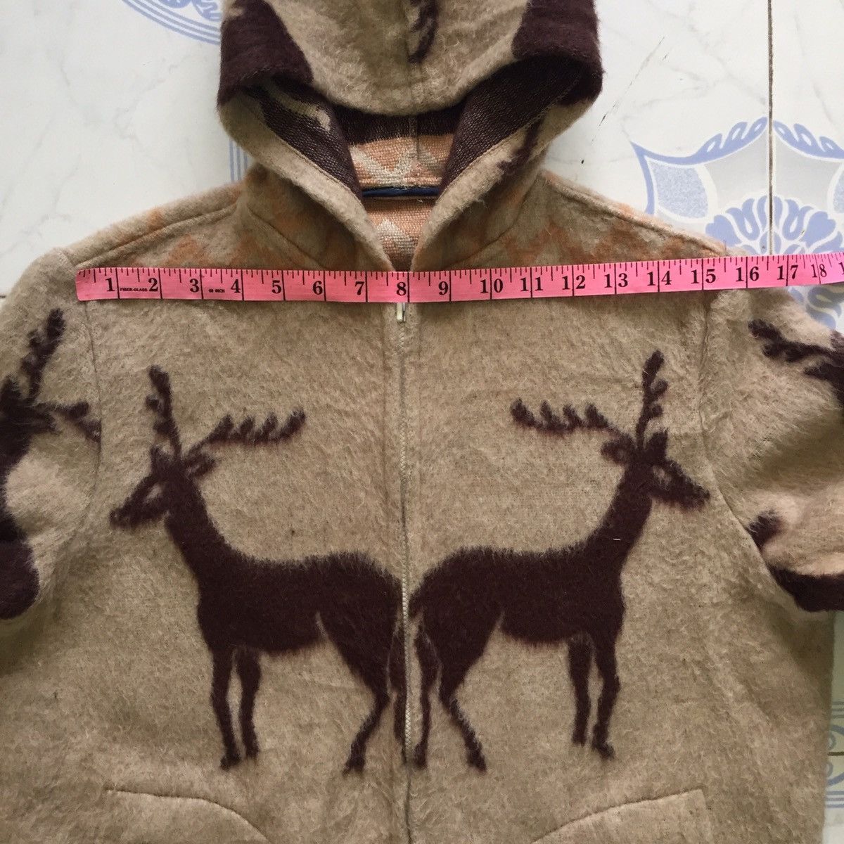 Japanese Brand Big Deers Novajo Design Style Sweater Zipper Jacket Hoodie Size US M / EU 48-50 / 2 - 20 Thumbnail