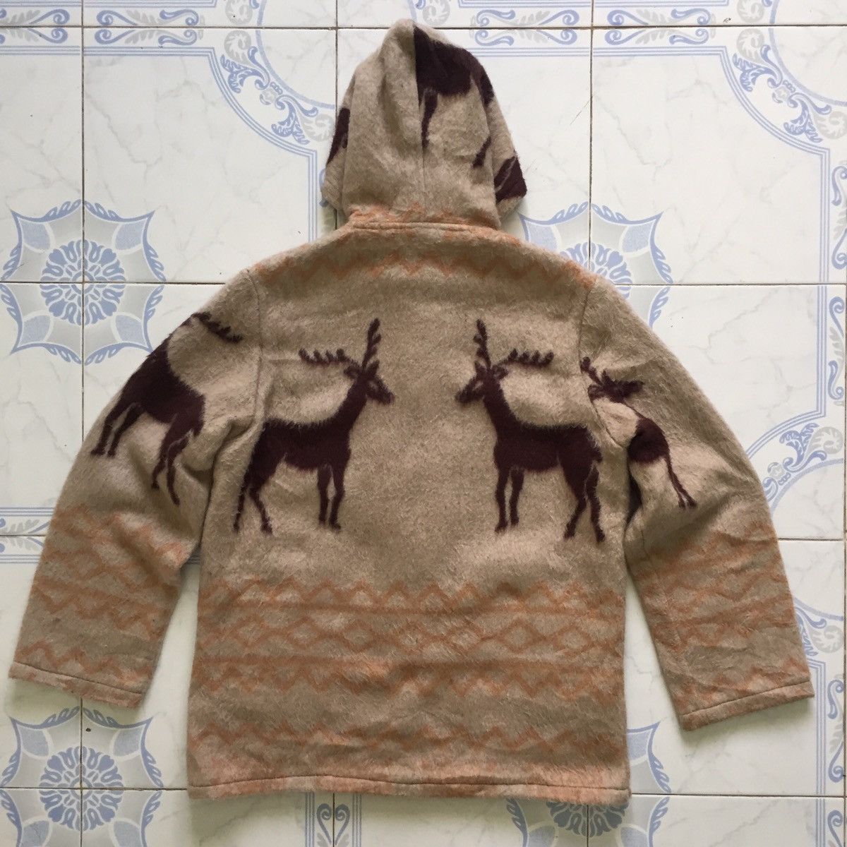Japanese Brand Big Deers Novajo Design Style Sweater Zipper Jacket Hoodie Size US M / EU 48-50 / 2 - 9 Thumbnail