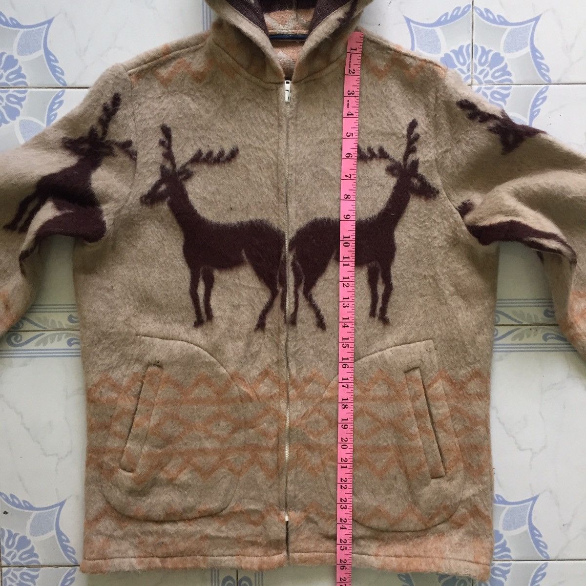 Japanese Brand Big Deers Novajo Design Style Sweater Zipper Jacket Hoodie Size US M / EU 48-50 / 2 - 19 Thumbnail