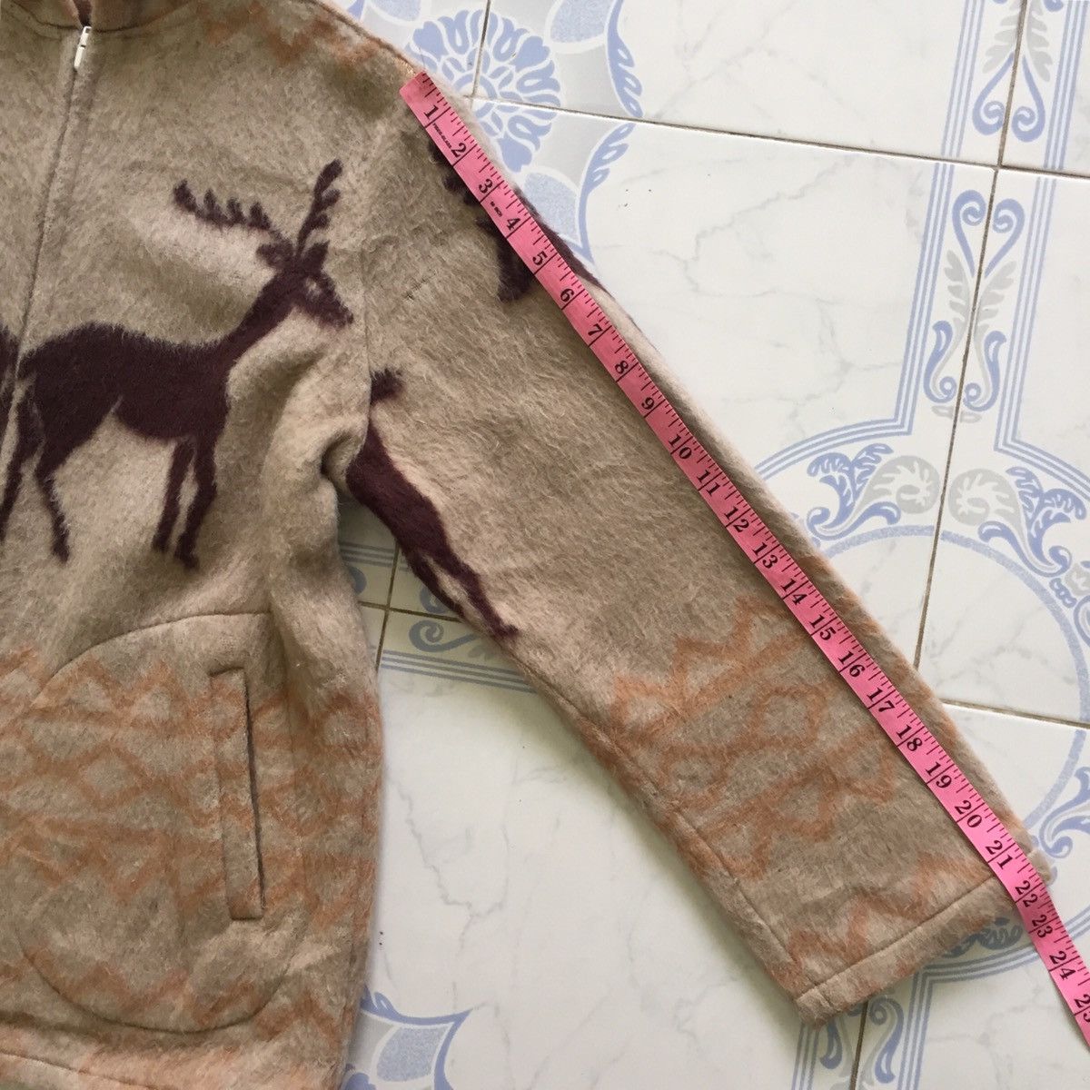Japanese Brand Big Deers Novajo Design Style Sweater Zipper Jacket Hoodie Size US M / EU 48-50 / 2 - 21 Thumbnail