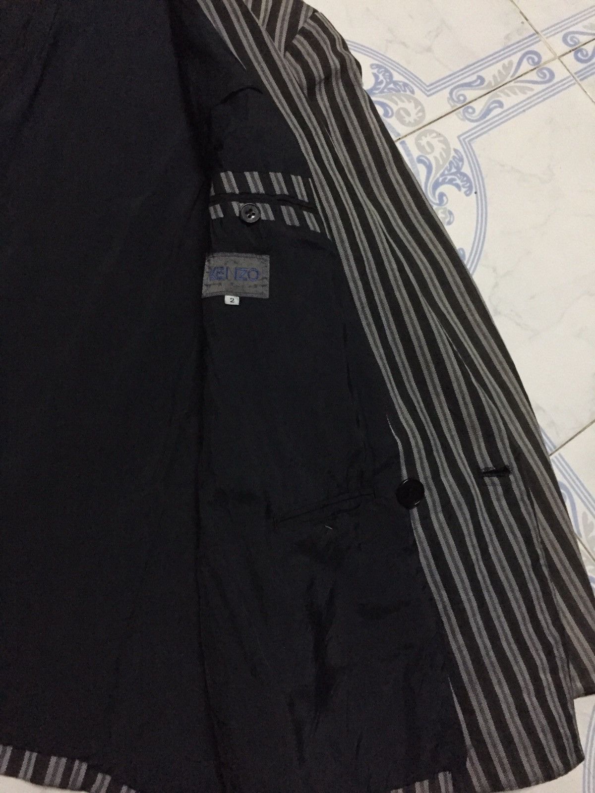 Kenzo Kenzo Zebra Stripes Jacket Coat Made in Japan Size US M / EU 48-50 / 2 - 17 Thumbnail