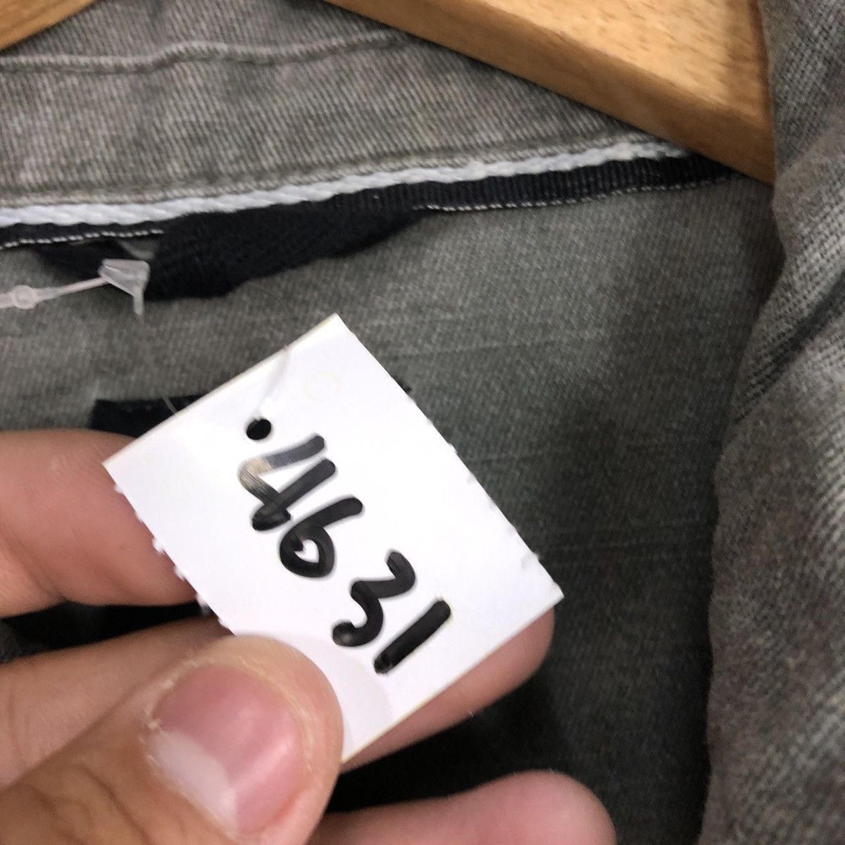 Japanese Brand Art Class military Grey Denim Jacket #4631 Size US S / EU 44-46 / 1 - 13 Thumbnail