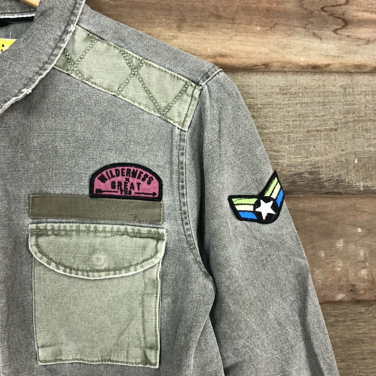 Japanese Brand Art Class military Grey Denim Jacket #4631 Size US S / EU 44-46 / 1 - 10 Thumbnail