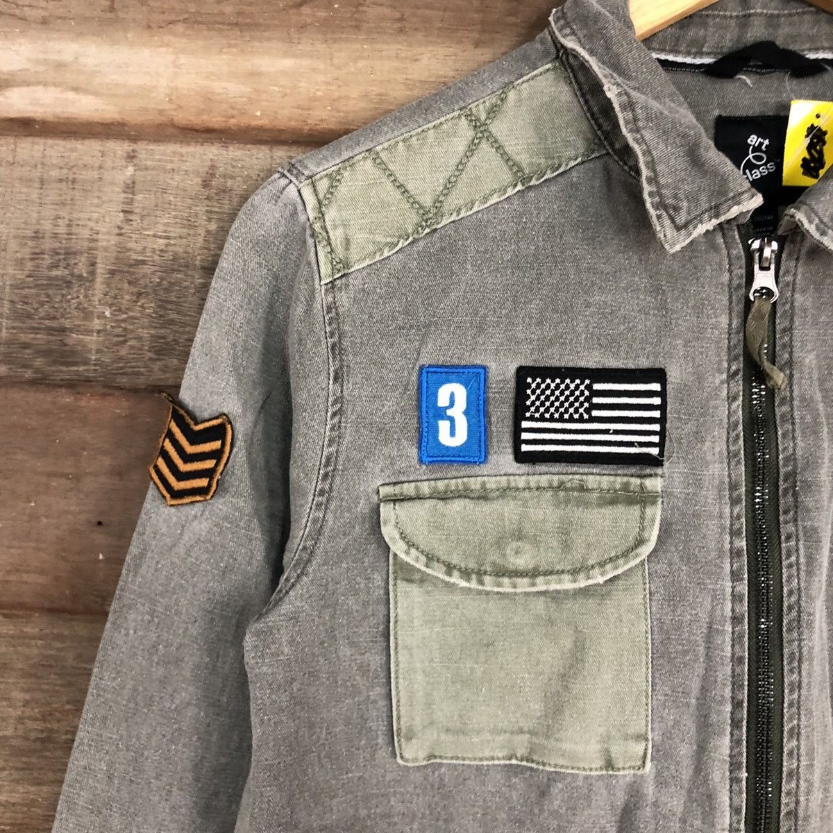 Japanese Brand Art Class military Grey Denim Jacket #4631 Size US S / EU 44-46 / 1 - 11 Thumbnail