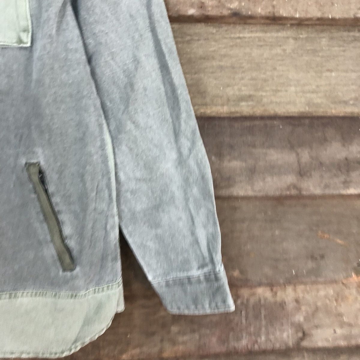 Japanese Brand Art Class military Grey Denim Jacket #4631 Size US S / EU 44-46 / 1 - 4 Thumbnail