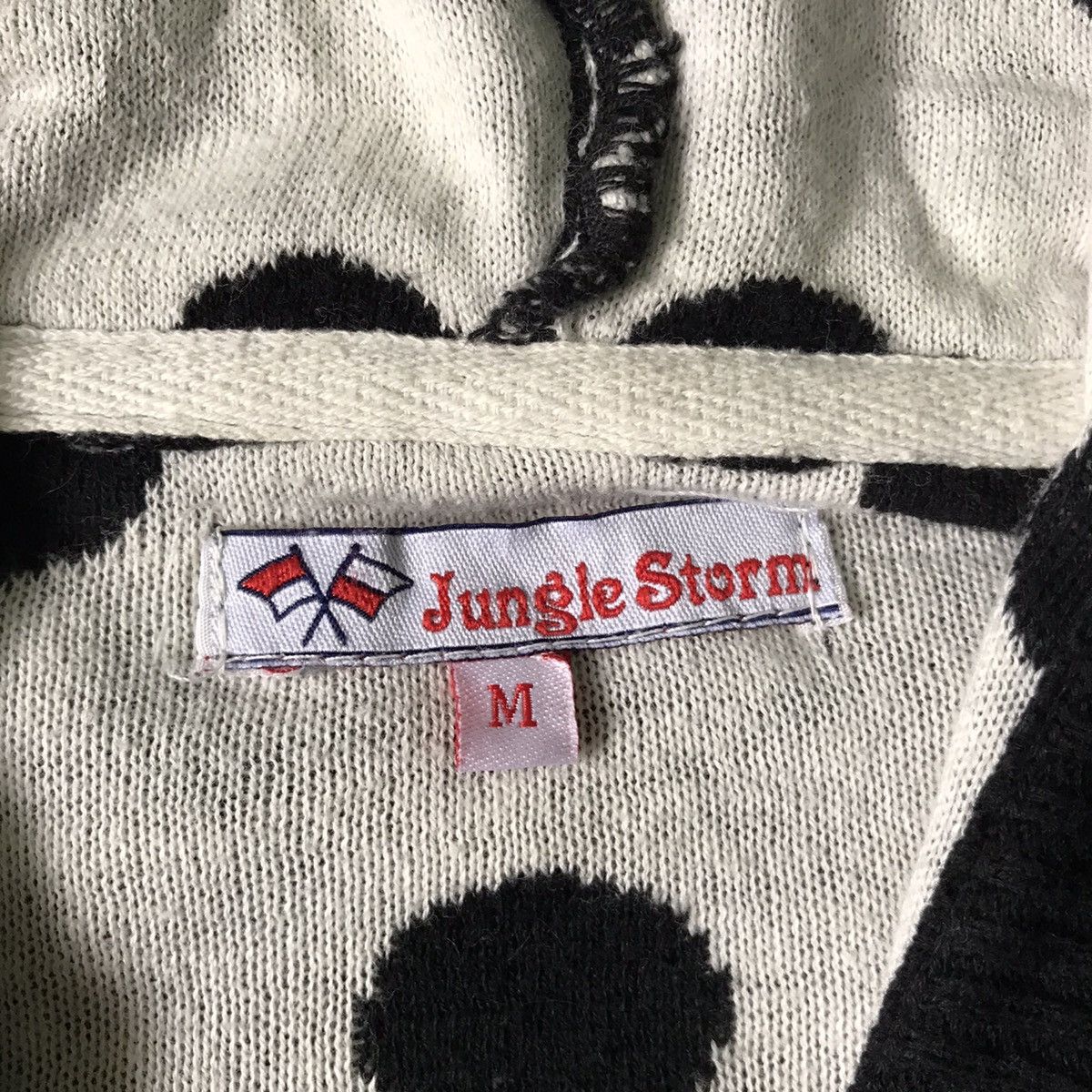 Japanese Brand Jungle Storm Polka Dot Cardigan Sweater Full Button Hooded Size US M / EU 48-50 / 2 - 18 Thumbnail