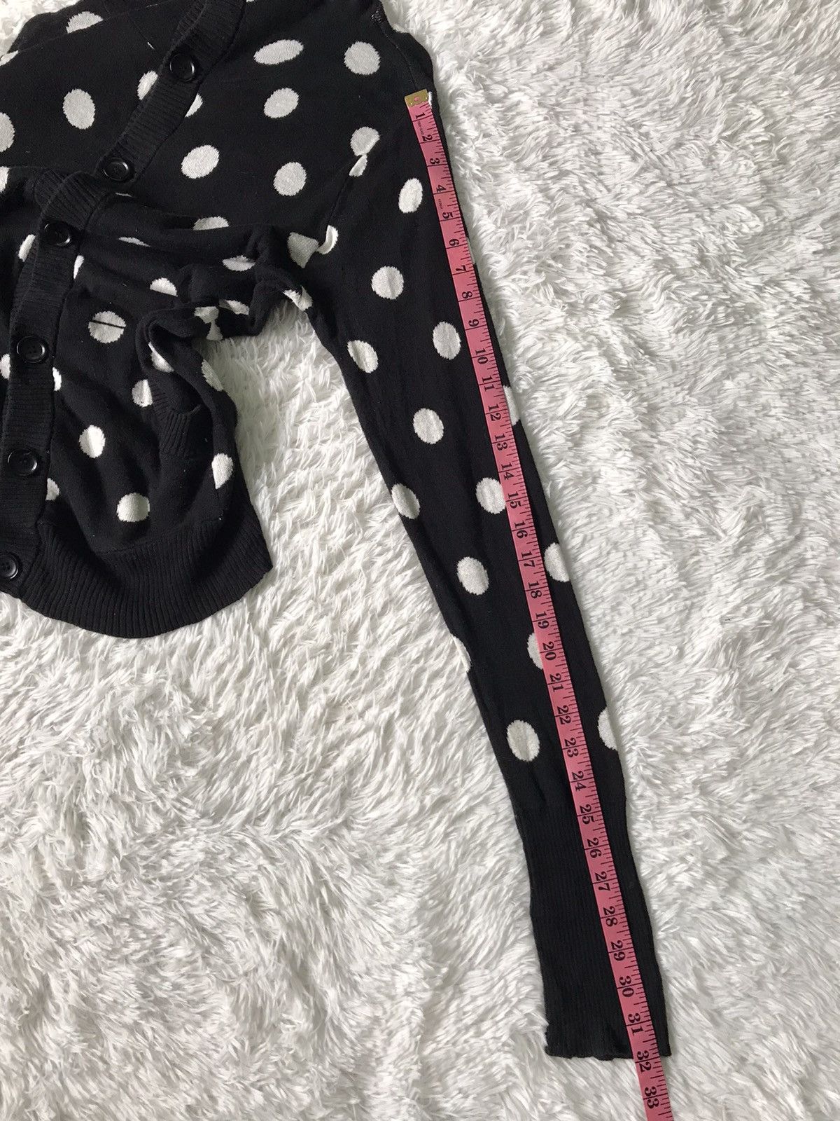 Japanese Brand Jungle Storm Polka Dot Cardigan Sweater Full Button Hooded Size US M / EU 48-50 / 2 - 25 Thumbnail