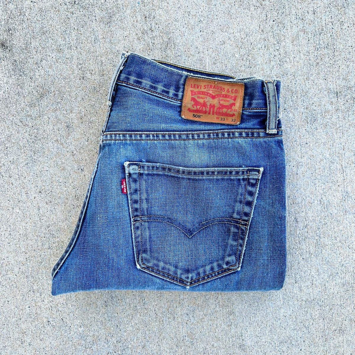 Levi's × Levi's Vintage Clothing × Vintage Distressed Levi’s 508 Denim Jeans 33 x 30 Medium Wash Size US 33 - 15 Thumbnail
