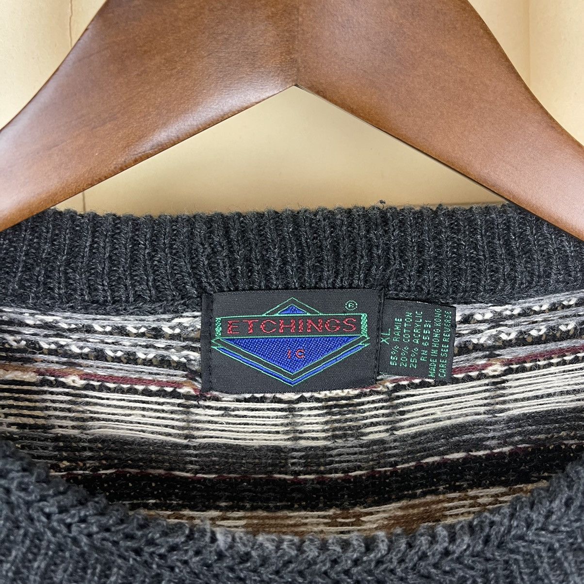 Vintage Vintage 90s Nordic Style Woven Sweater Size US XL / EU 56 / 4 - 3 Thumbnail