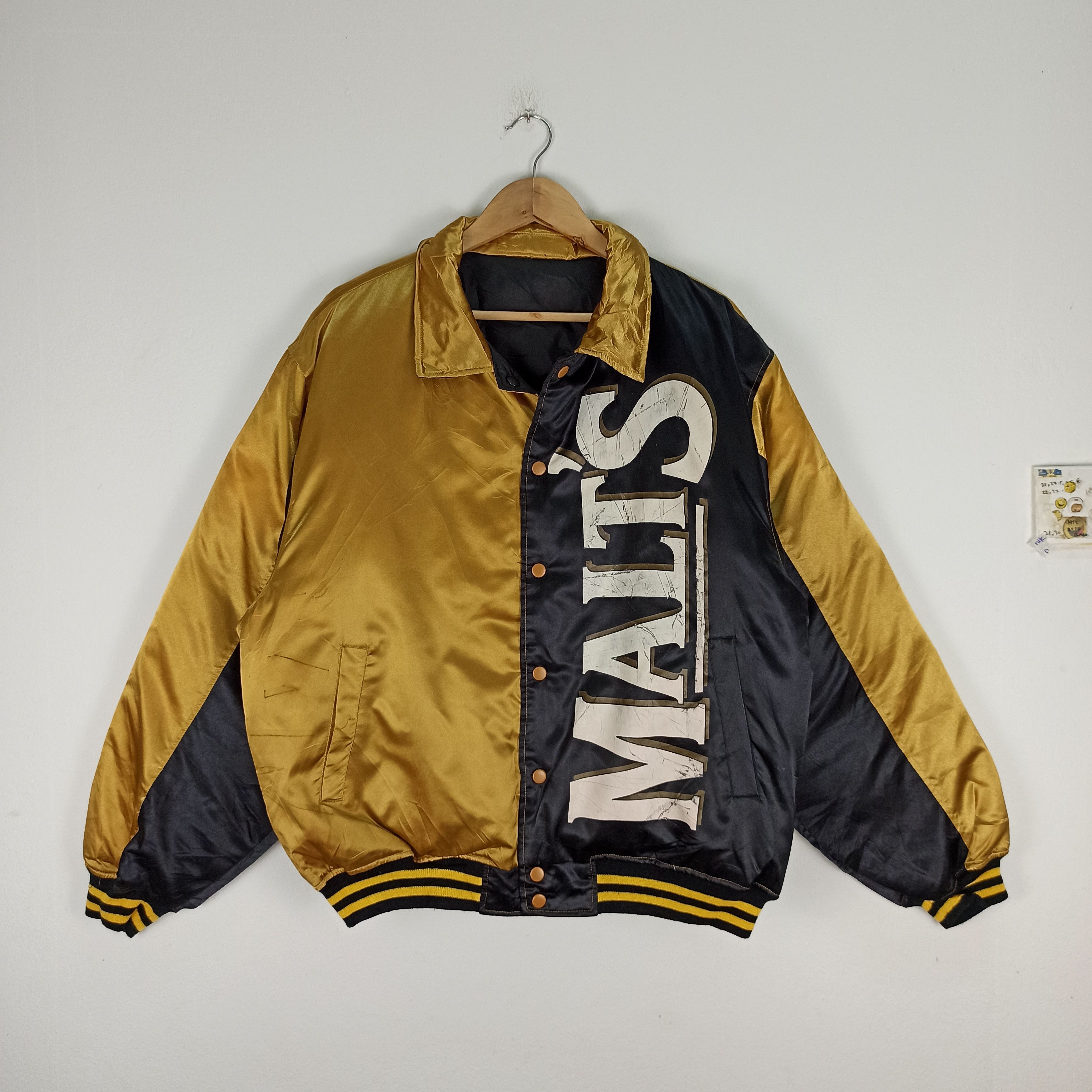 Japanese Brand Vintage Malt’s Beer Baseball Reversible Puffer Jacket Size US XL / EU 56 / 4 - 1 Thumbnail