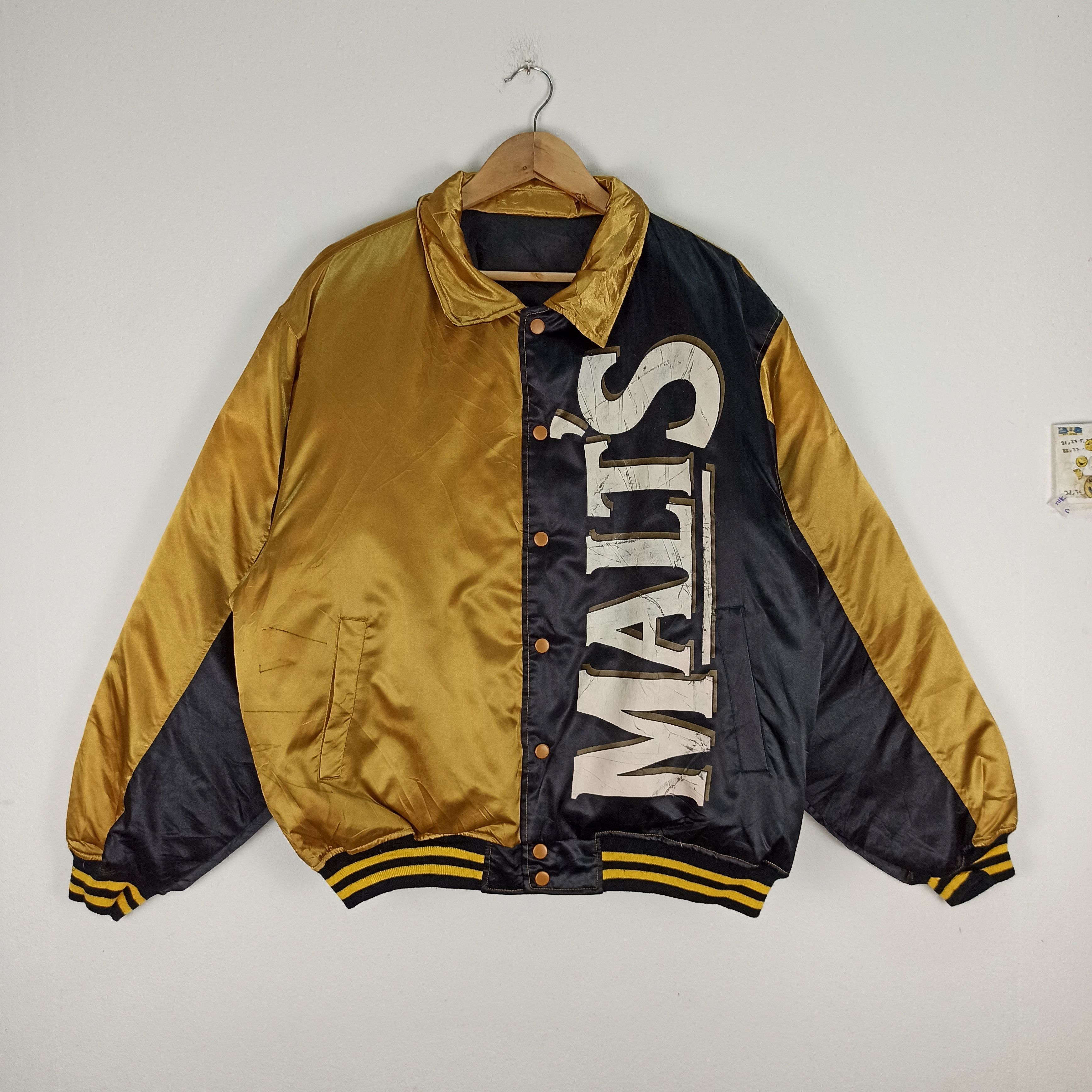 Japanese Brand Vintage Malt’s Beer Baseball Reversible Puffer Jacket Size US XL / EU 56 / 4 - 7 Thumbnail
