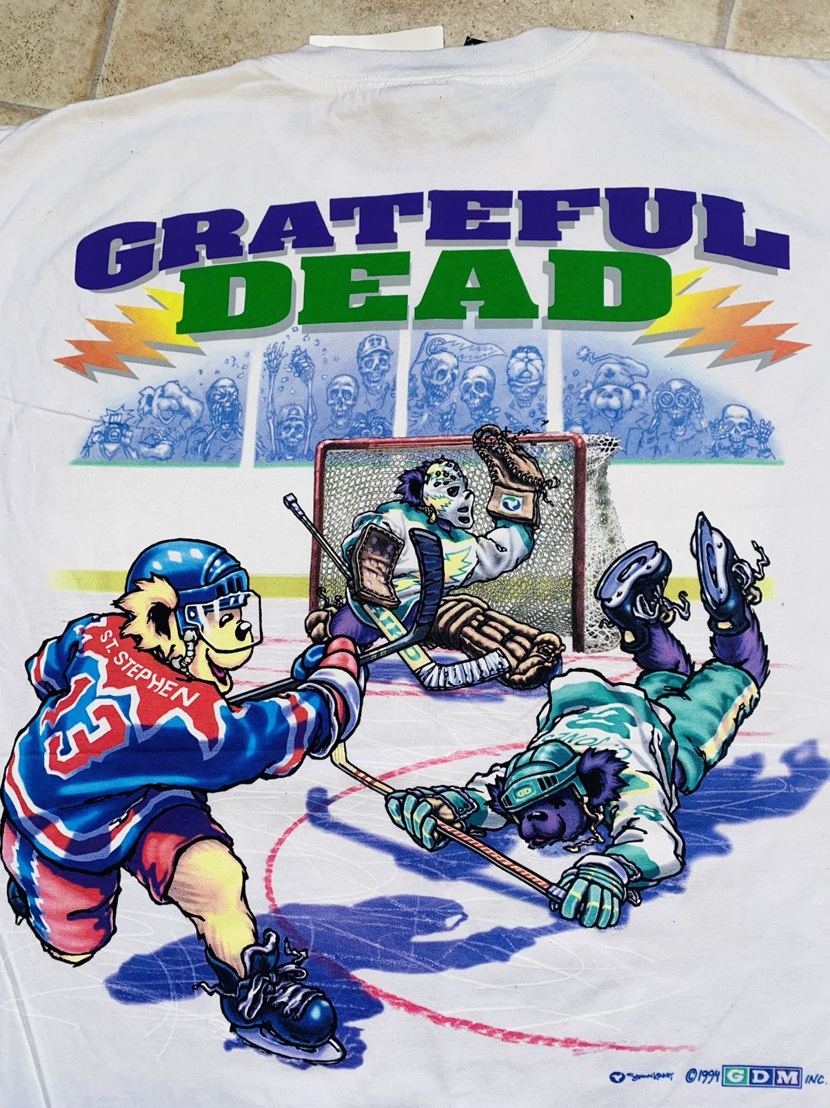 Flatbush Zombies × Grateful Dead × Vintage Liquid Blue Steal your face-off 1994 USA NikeSB Pleasures Size US XL / EU 56 / 4 - 8 Thumbnail