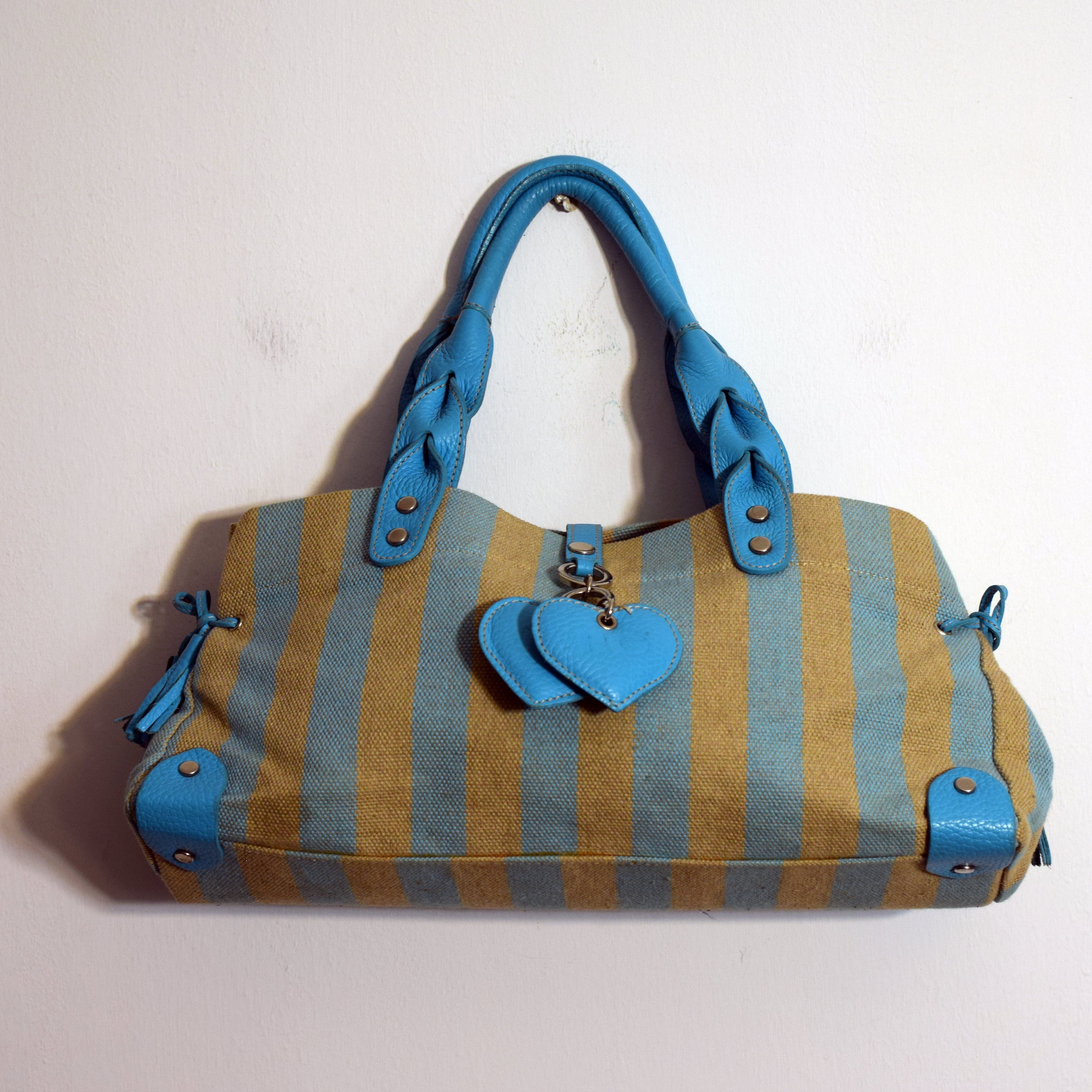 Other Suedue Leather Roberto Di Gandalfi Stripe Hand Bag Size ONE SIZE - 1 Thumbnail