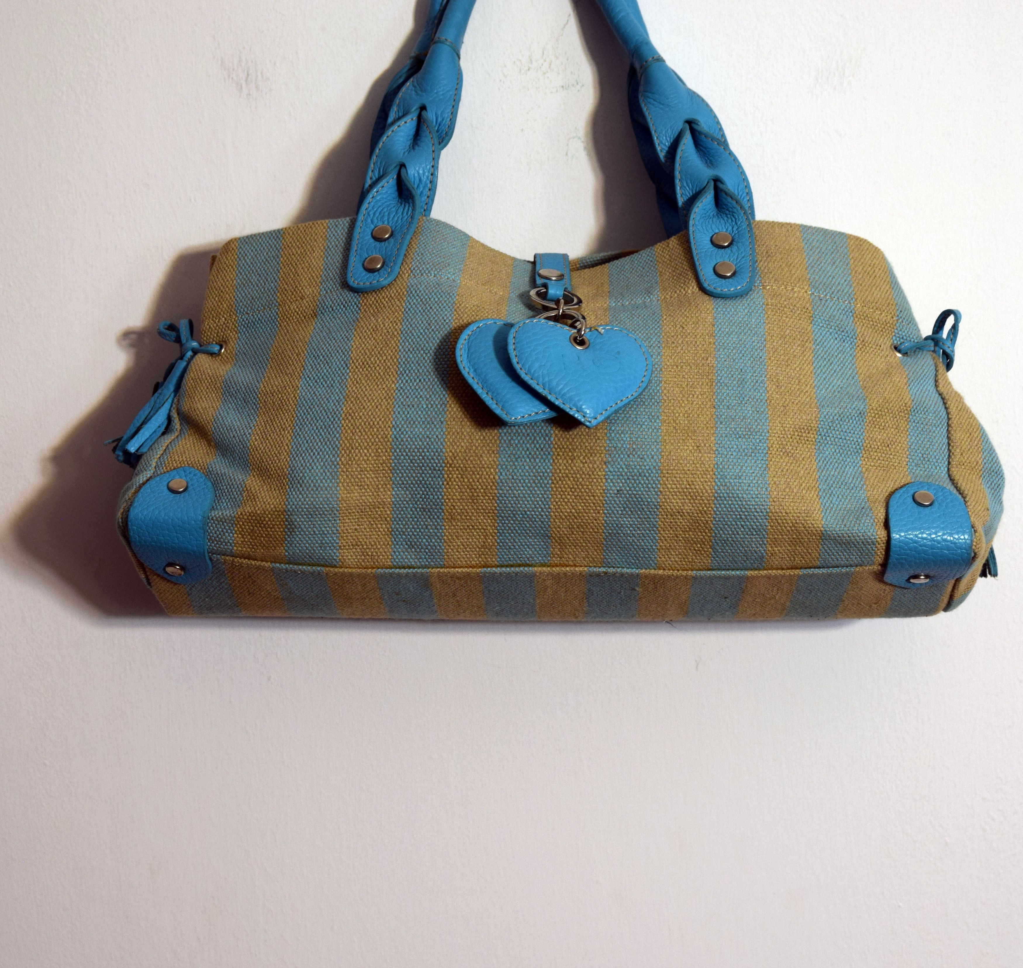 Other Suedue Leather Roberto Di Gandalfi Stripe Hand Bag Size ONE SIZE - 2 Thumbnail