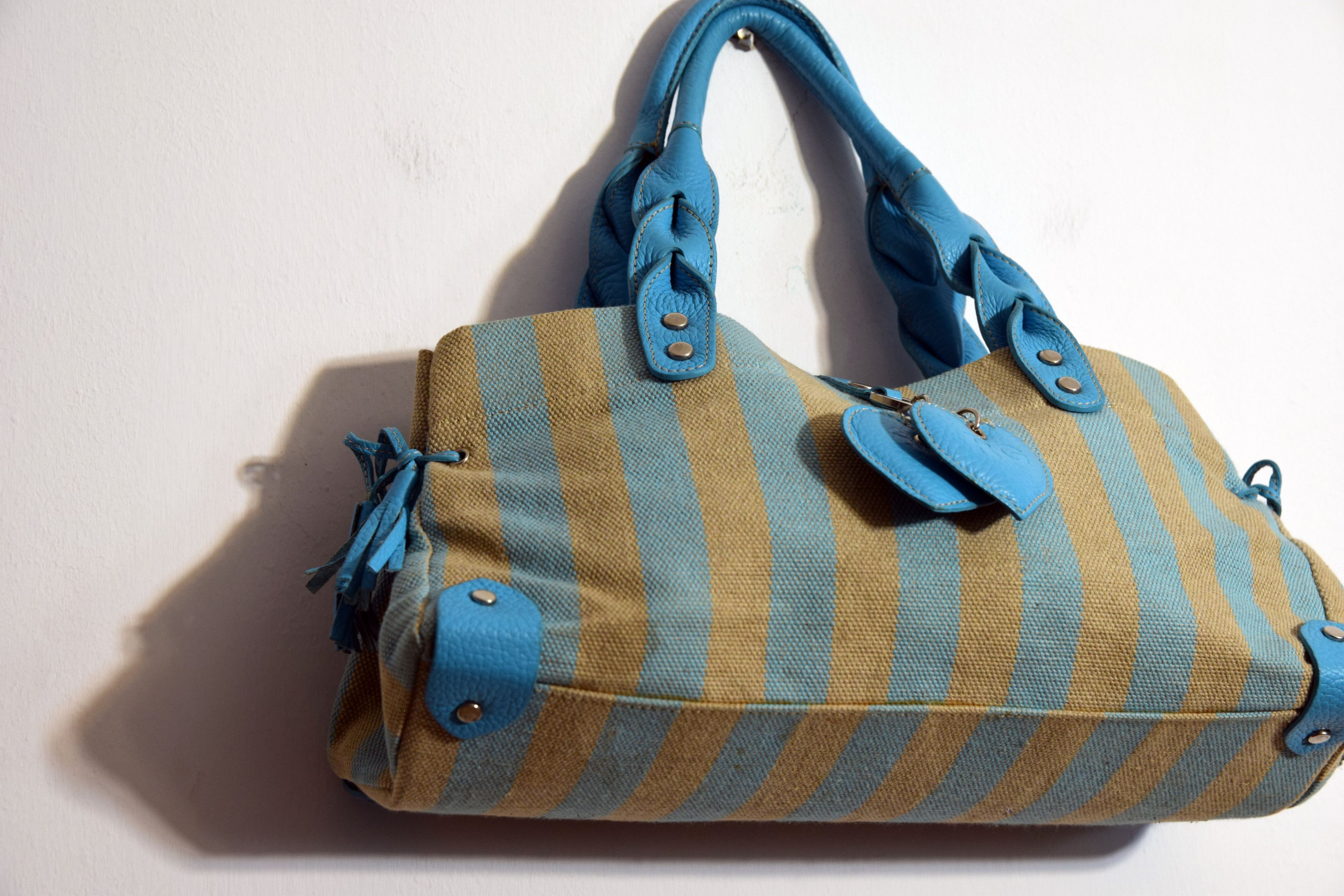 Other Suedue Leather Roberto Di Gandalfi Stripe Hand Bag Size ONE SIZE - 4 Thumbnail
