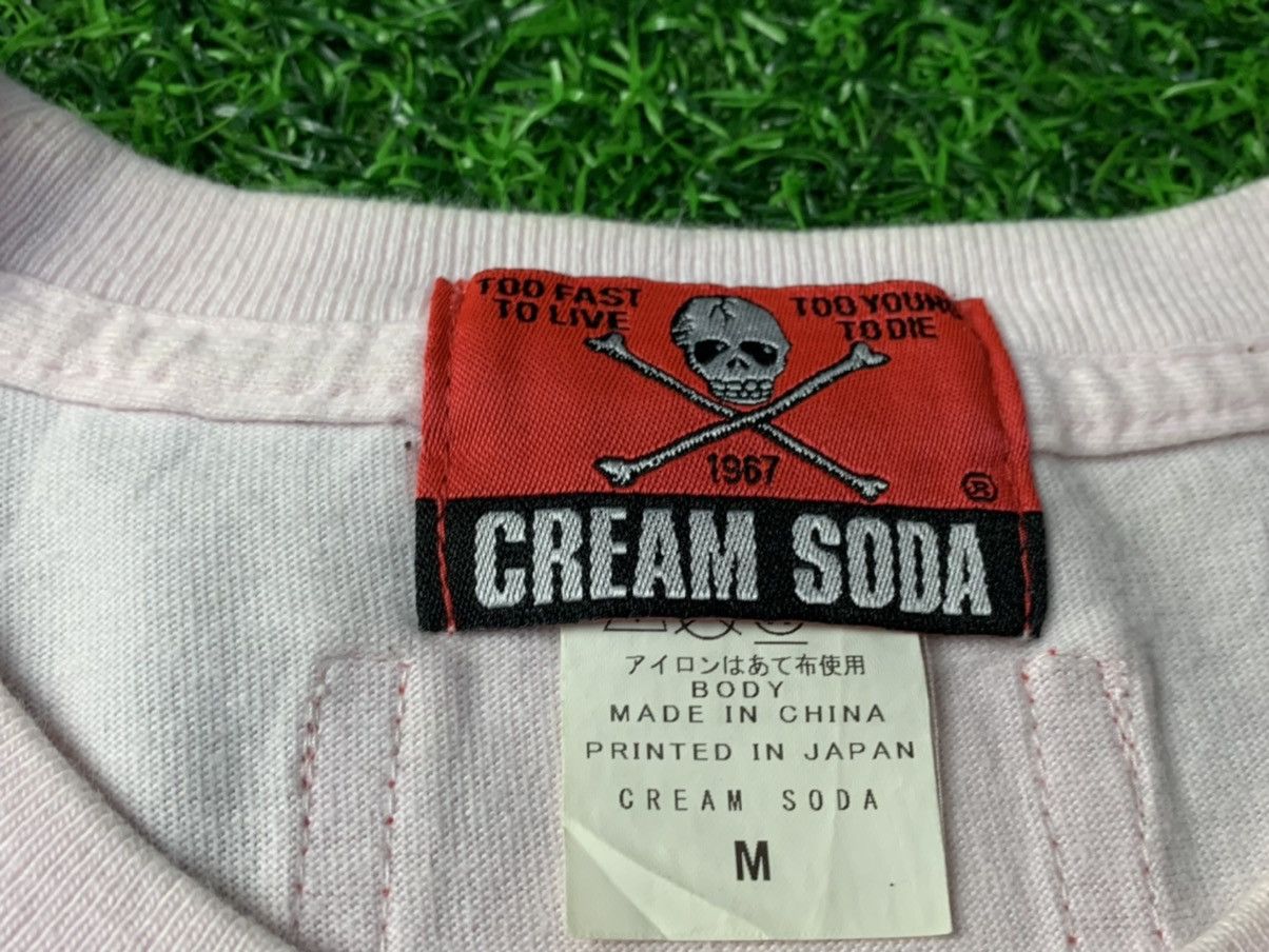 Japanese Brand Black Cats Cream Soda Records Rock Tee Size M / US 6-8 / IT 42-44 - 3 Thumbnail