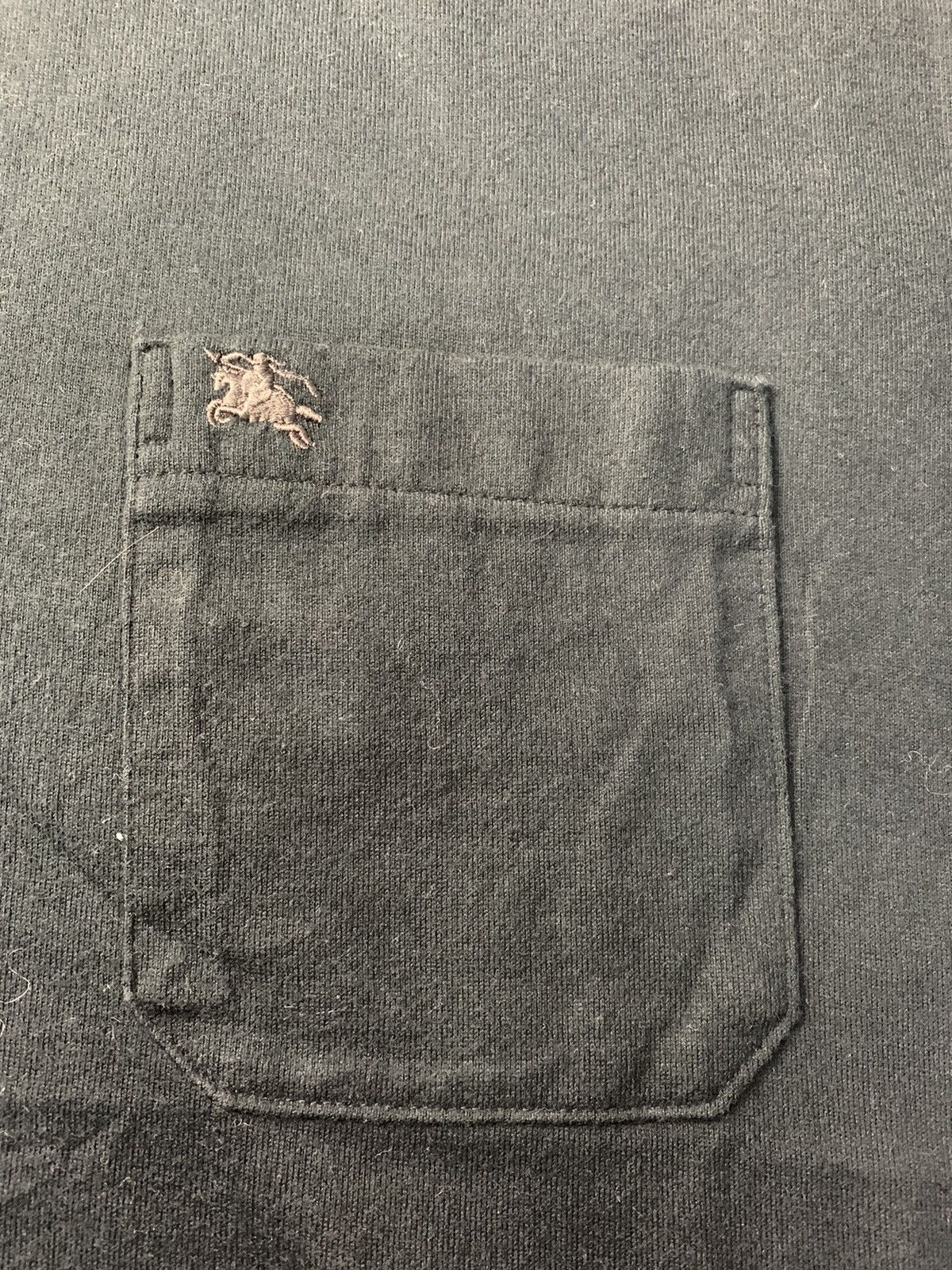 Burberry Burberry Single Pocket Embroidery Logo Ringer Tee Size M / US 6-8 / IT 42-44 - 4 Thumbnail