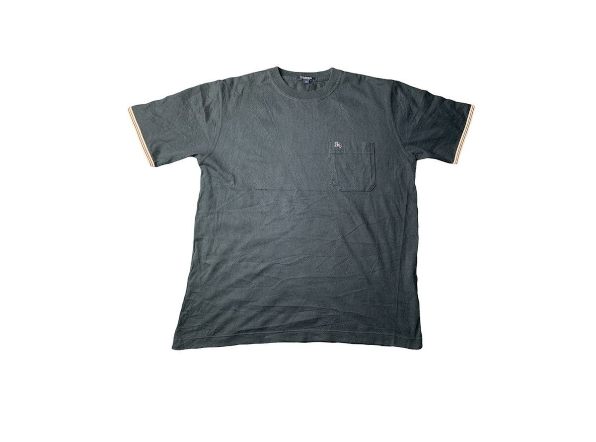 Burberry Burberry Single Pocket Embroidery Logo Ringer Tee Size M / US 6-8 / IT 42-44 - 1 Thumbnail