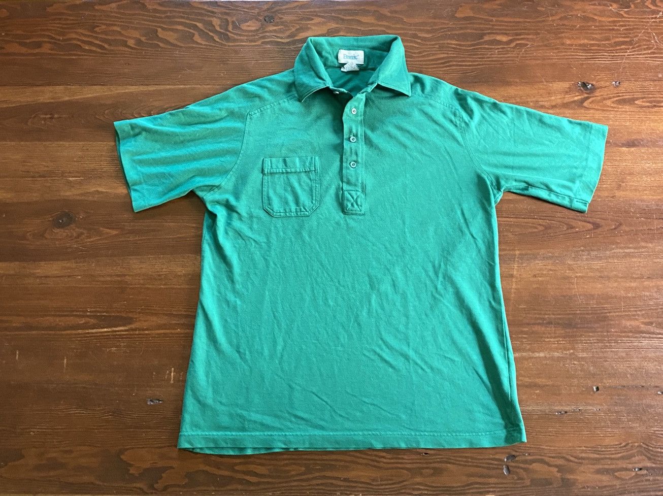 Etonic Vintage 70’s Etonic Green Short Sleeve Polo Size US L / EU 52-54 / 3 - 1 Thumbnail