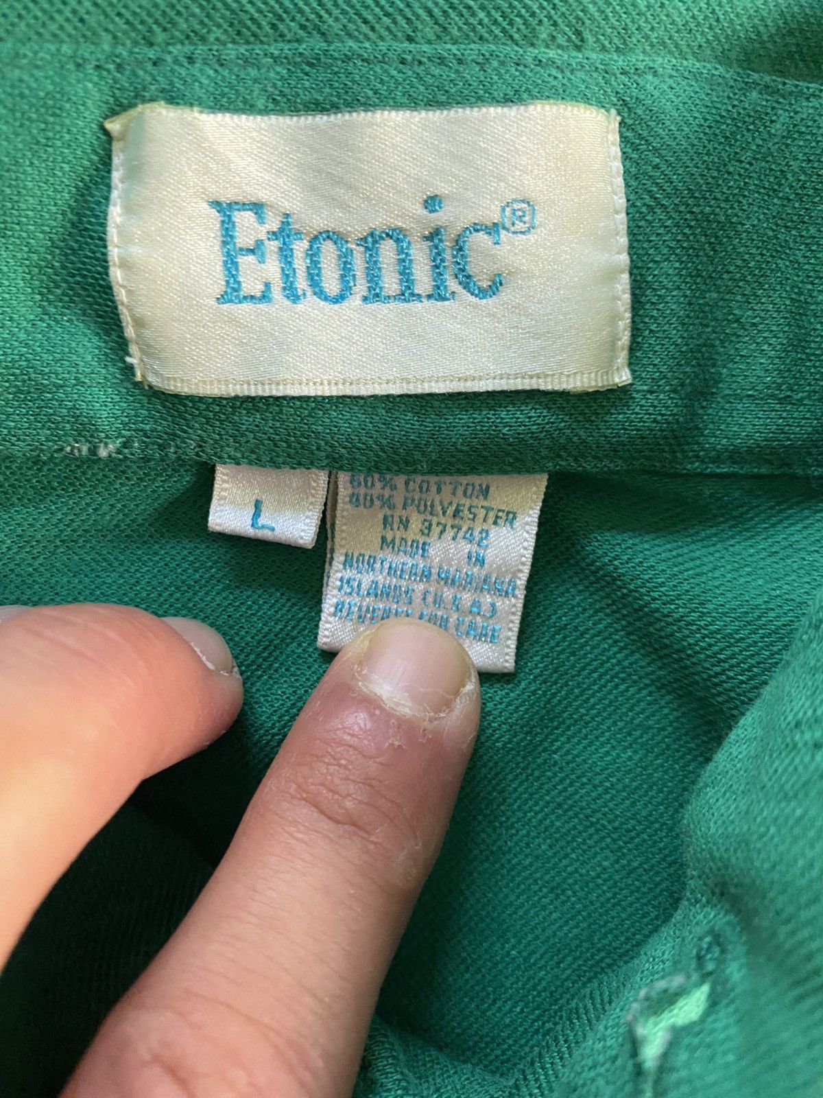 Etonic Vintage 70’s Etonic Green Short Sleeve Polo Size US L / EU 52-54 / 3 - 5 Thumbnail
